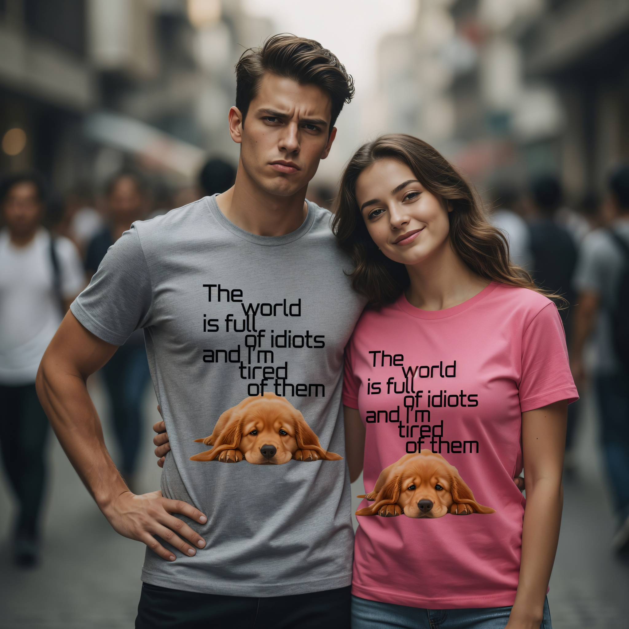 Sarcastic Golden Retriever T-Shirt - Funny Puppy Quote 5 Colors S-5XL