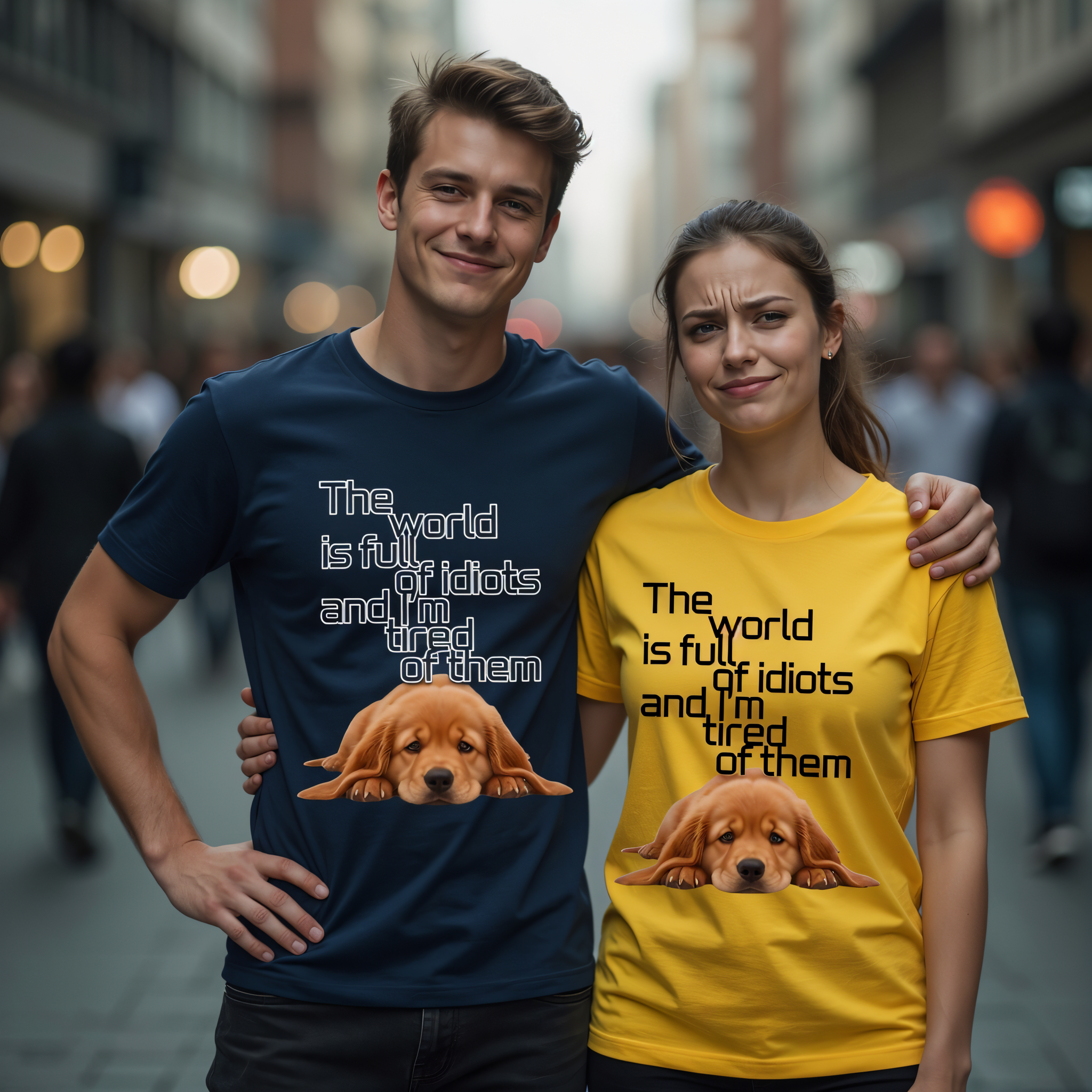 Sarcastic Golden Retriever T-Shirt - Funny Puppy Quote 8 Colors S-5XL
