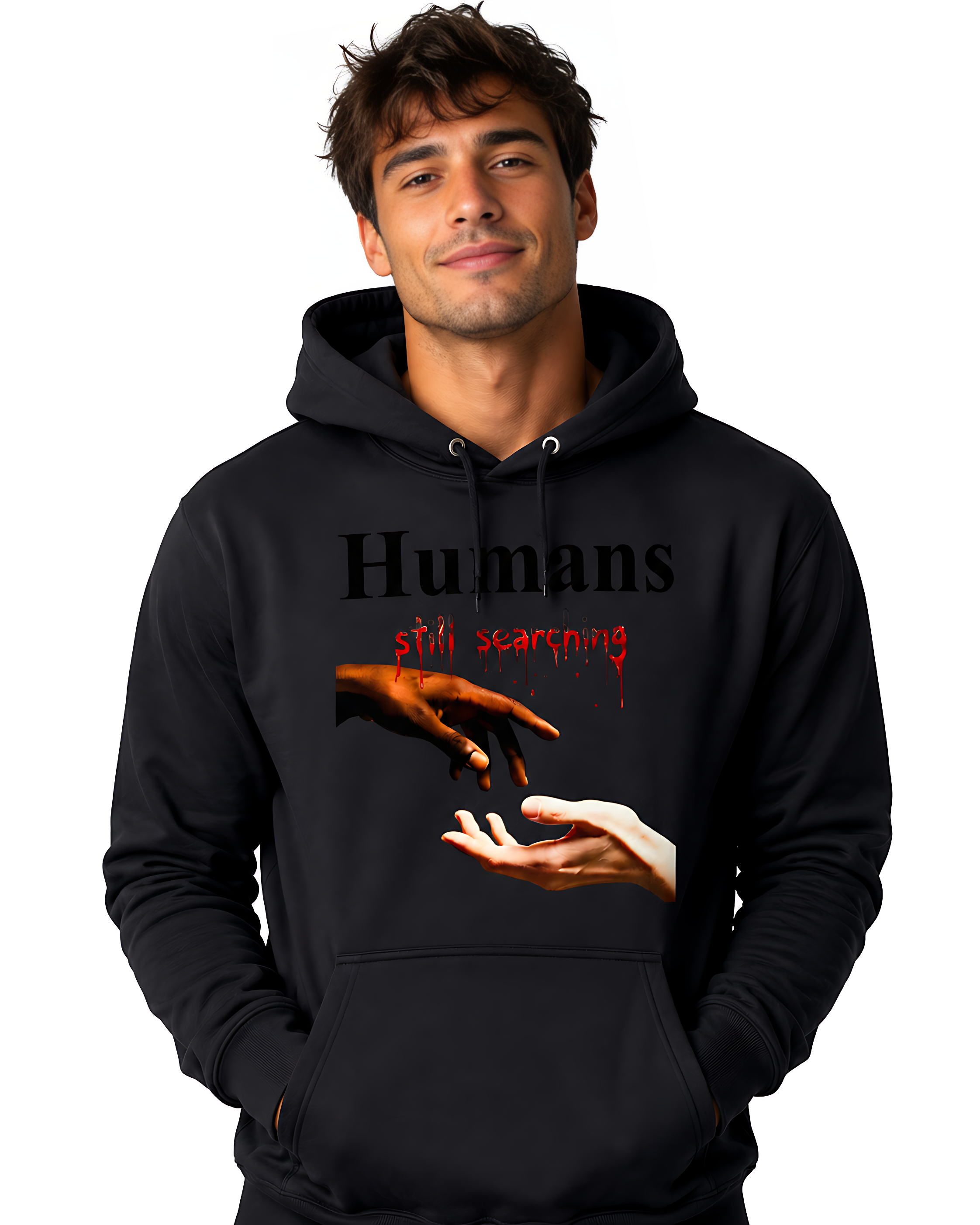 Humans Still Searching Graphic Hoodie | Humanity Empathy Diversity 3 Colors S- 5XL