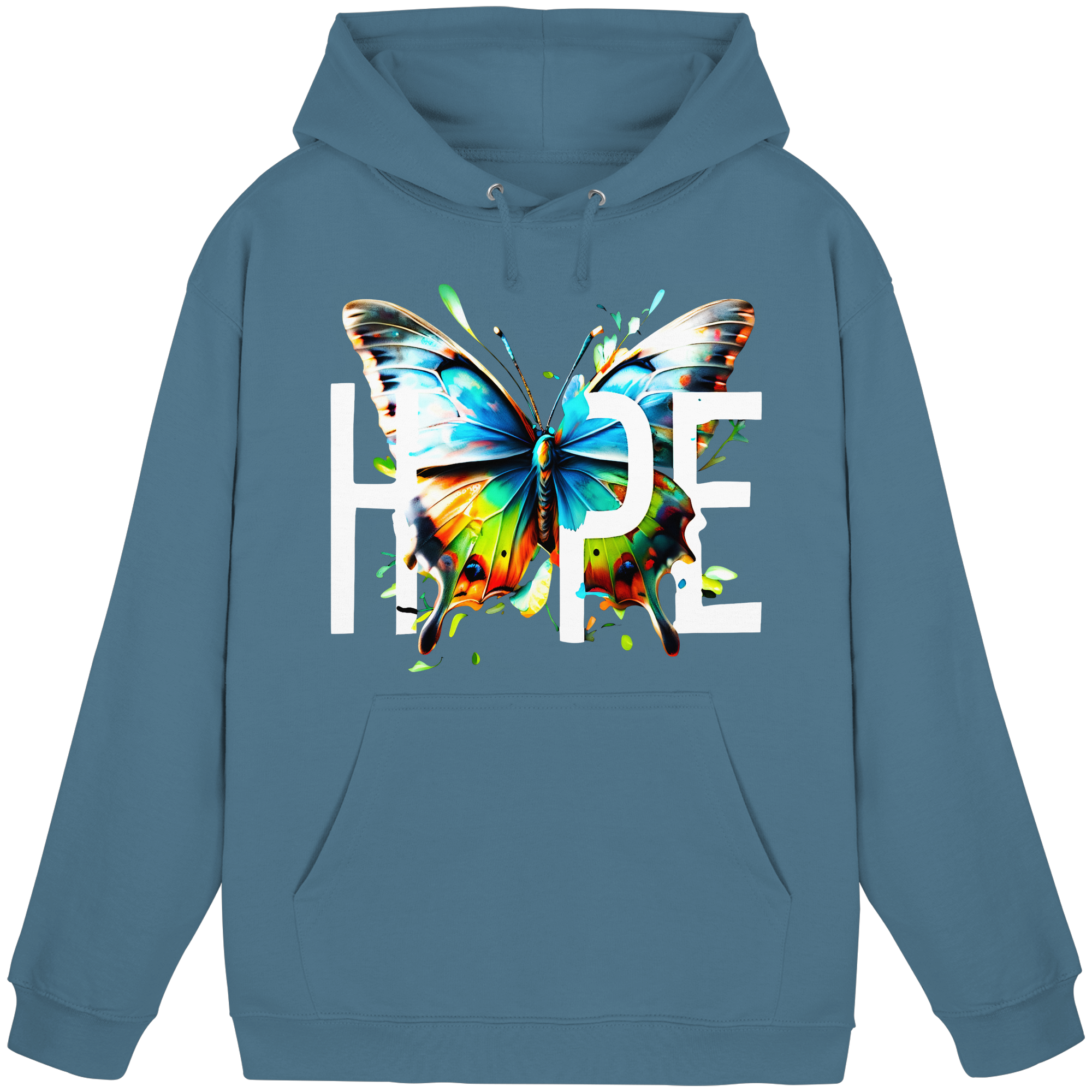 HOPE Papillon Sweat à capuche Couleurs vives Graphique motivant 8 couleurs S-5XL - Sweat à capuche basique unisexe