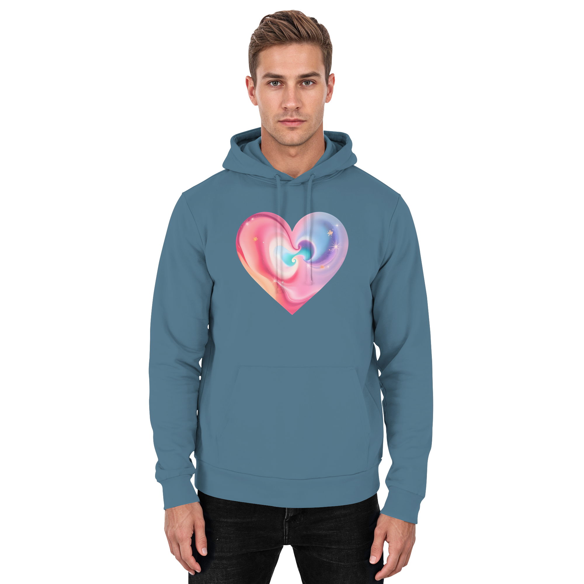 Magic Heart Damen Hoodie 10 Farben XS-3XL - Basic Unisex Hoodie