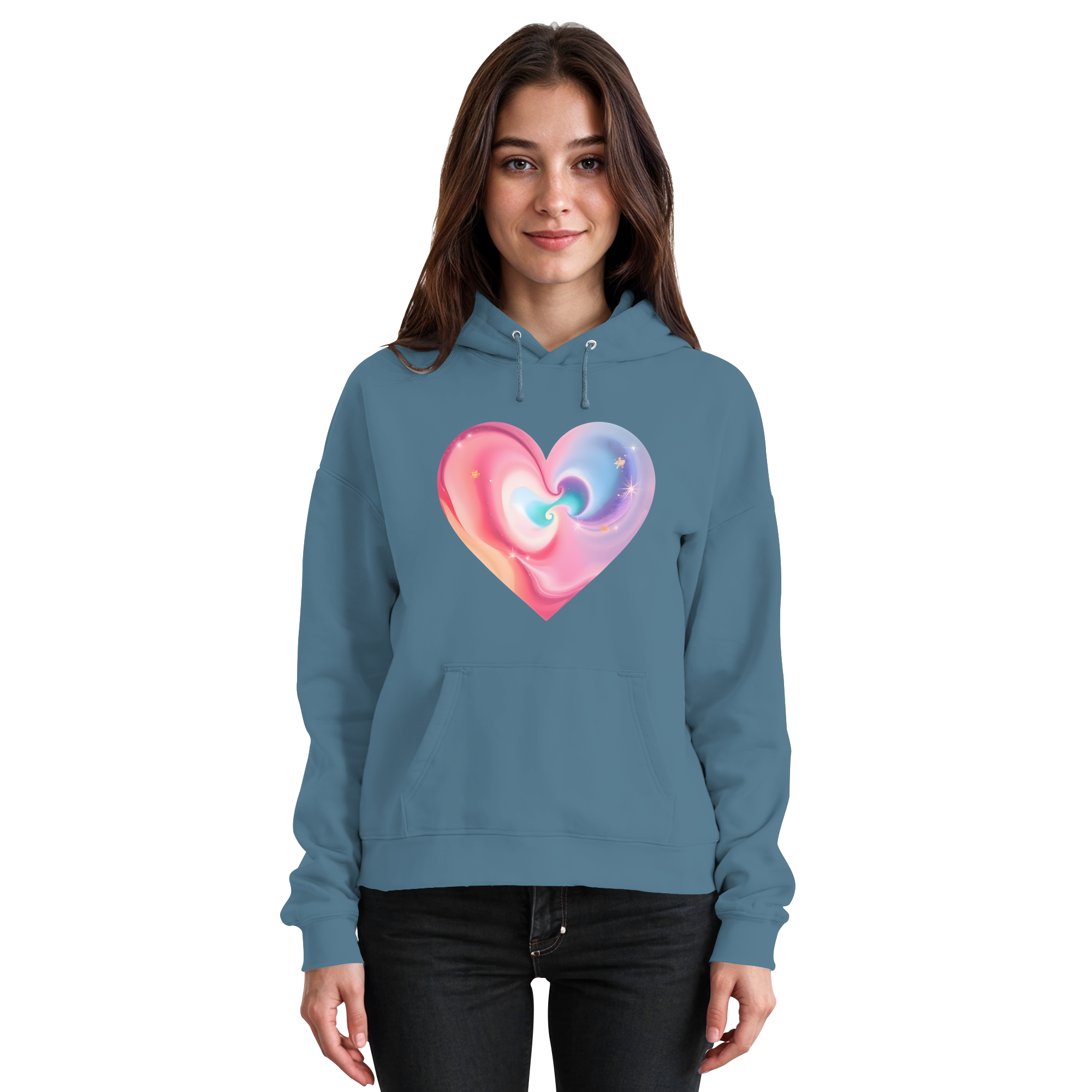 Magic Heart Women's Hoodie 10 Colors XS- 3XL - Basic Unisex Hoodie