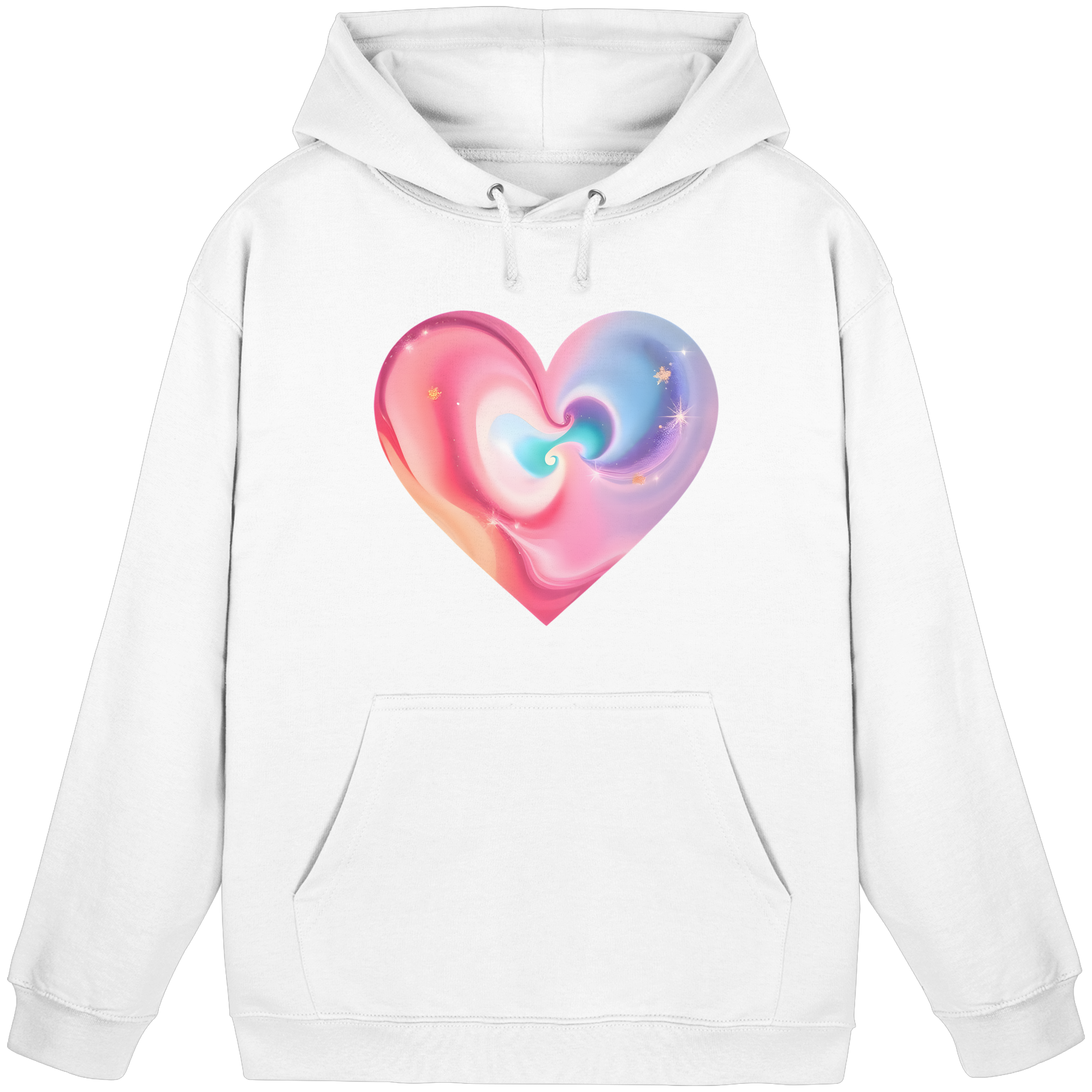 Magic Heart Damen Hoodie 10 Farben XS-3XL - Basic Unisex Hoodie
