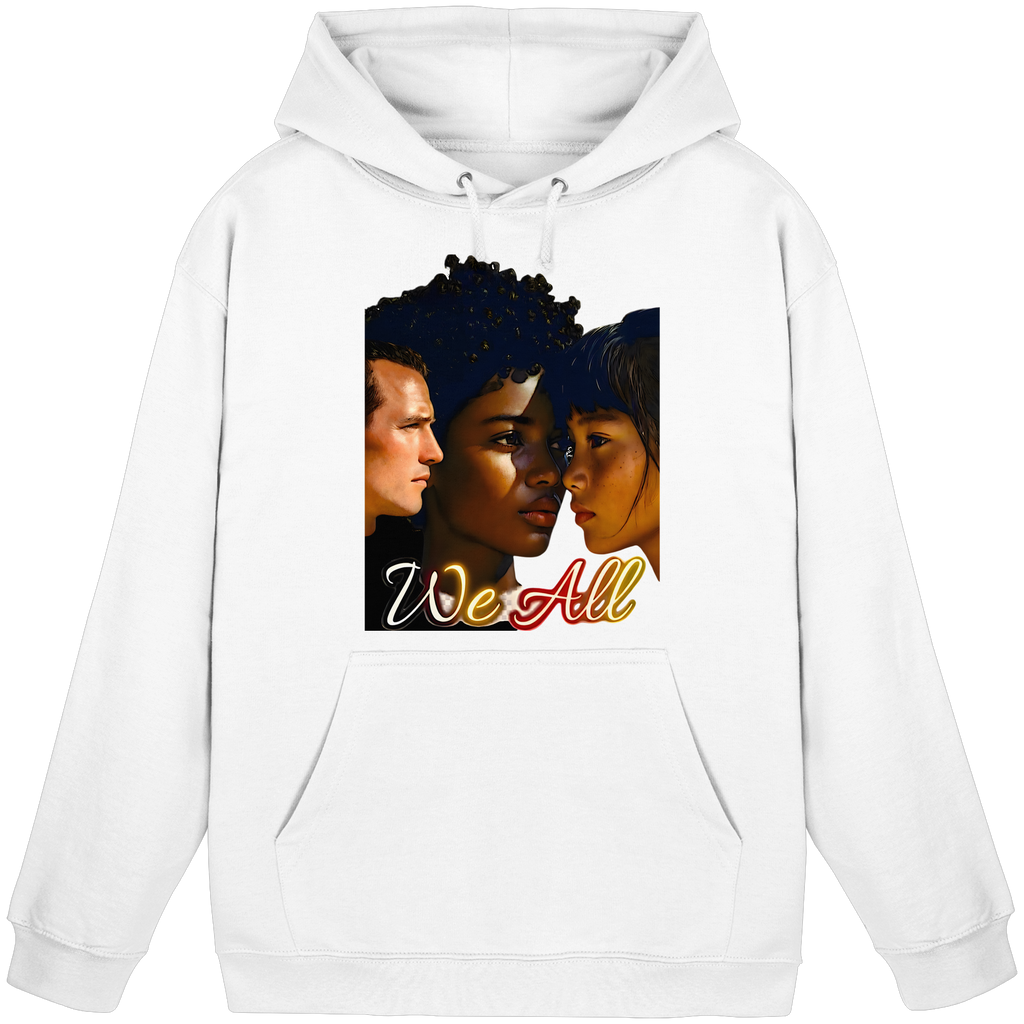 WE ALL Hoodie Unisex 4 Farben S- 5XL - Basic Unisex Hoodie