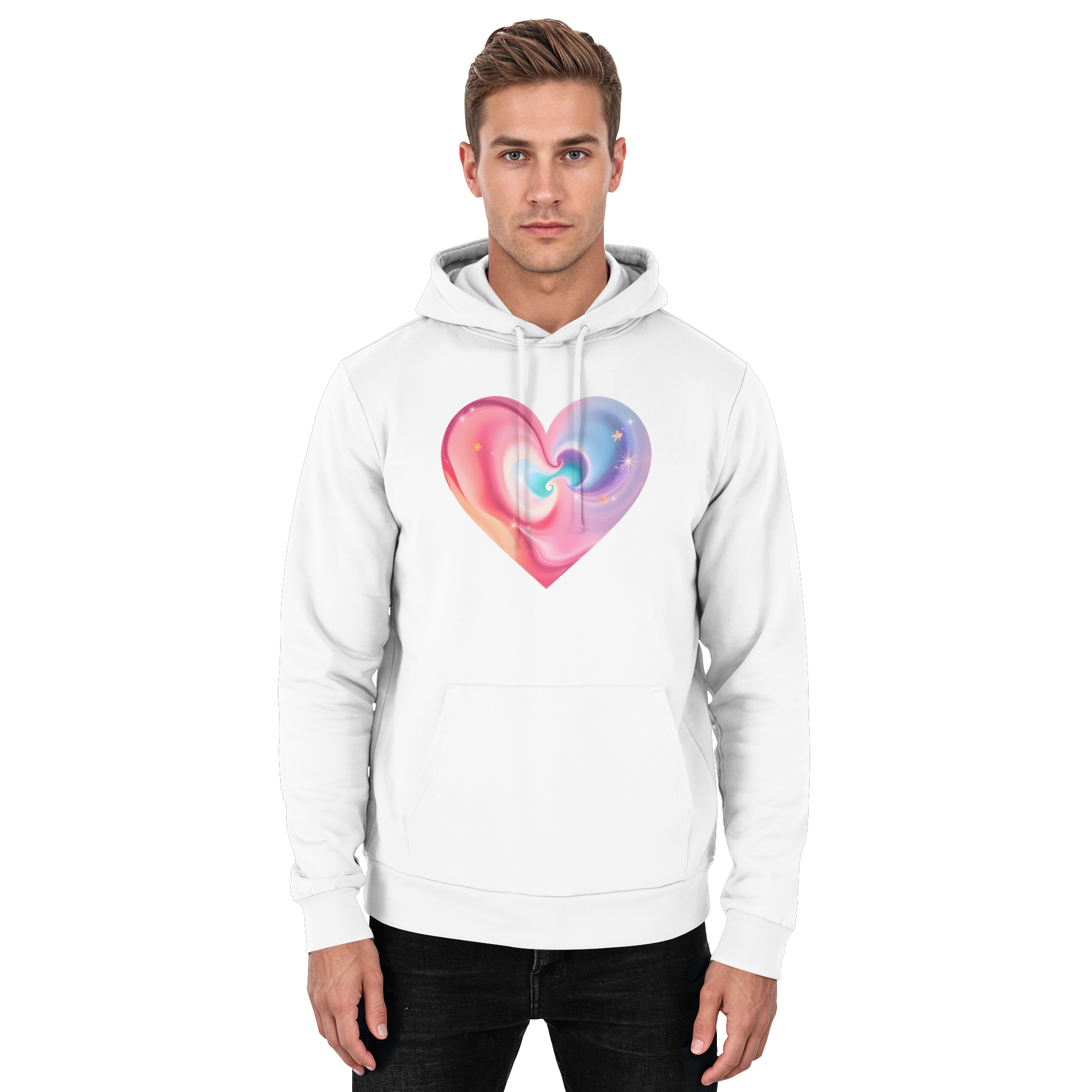 Magic Heart Damen Hoodie 10 Farben XS-3XL - Basic Unisex Hoodie
