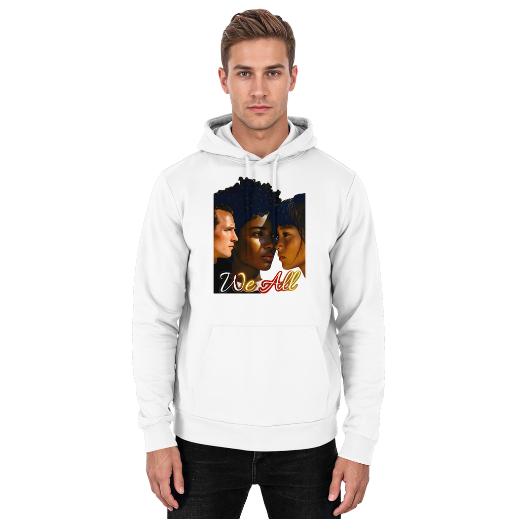 WE ALL Hoodie Unisex 4 Farben S- 5XL - Basic Unisex Hoodie