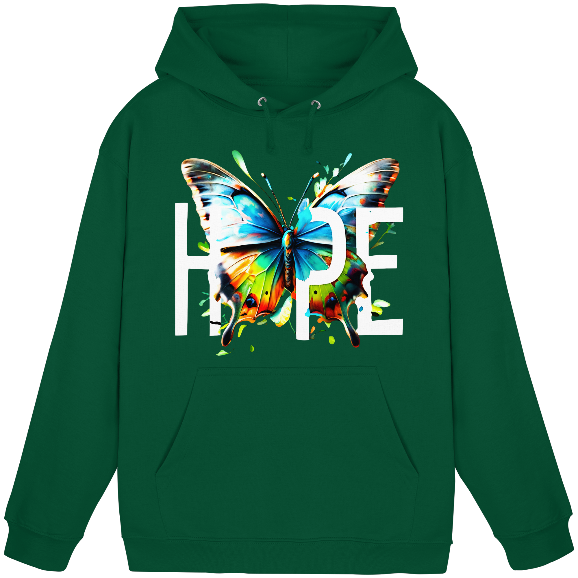 HOPE Papillon Sweat à capuche Couleurs vives Graphique motivant 8 couleurs S-5XL - Sweat à capuche basique unisexe