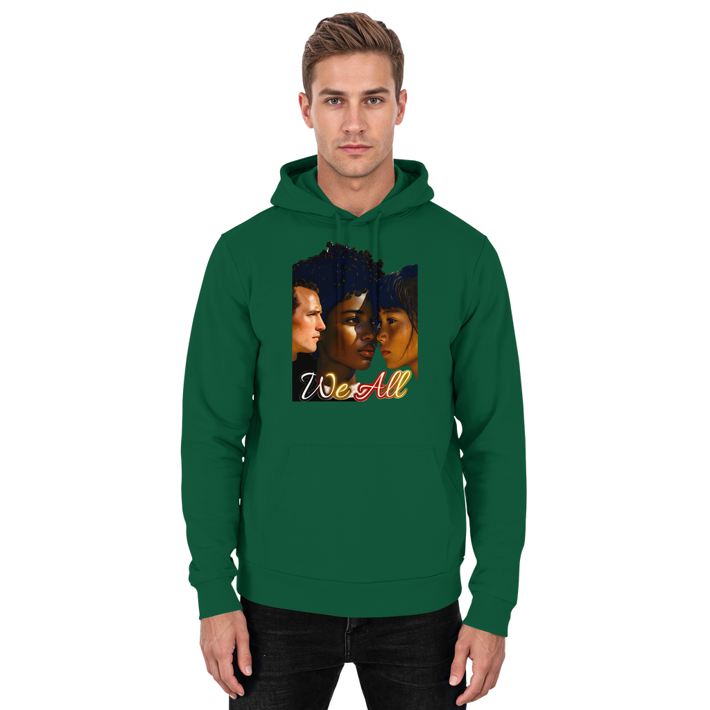 WE ALL Hoodie Unisex 4 Farben S- 5XL - Basic Unisex Hoodie