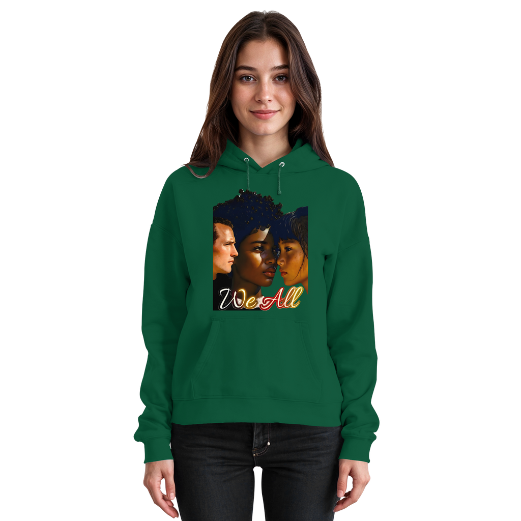 WE ALL Hoodie Unisex 4 Farben S- 5XL - Basic Unisex Hoodie