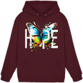 HOPE Schmetterlings-Kapuzenpullover Lebendiges Buntes Motivationsgrafik 8 Farben S-5XL - Basic Unisex Kapuzenpullover