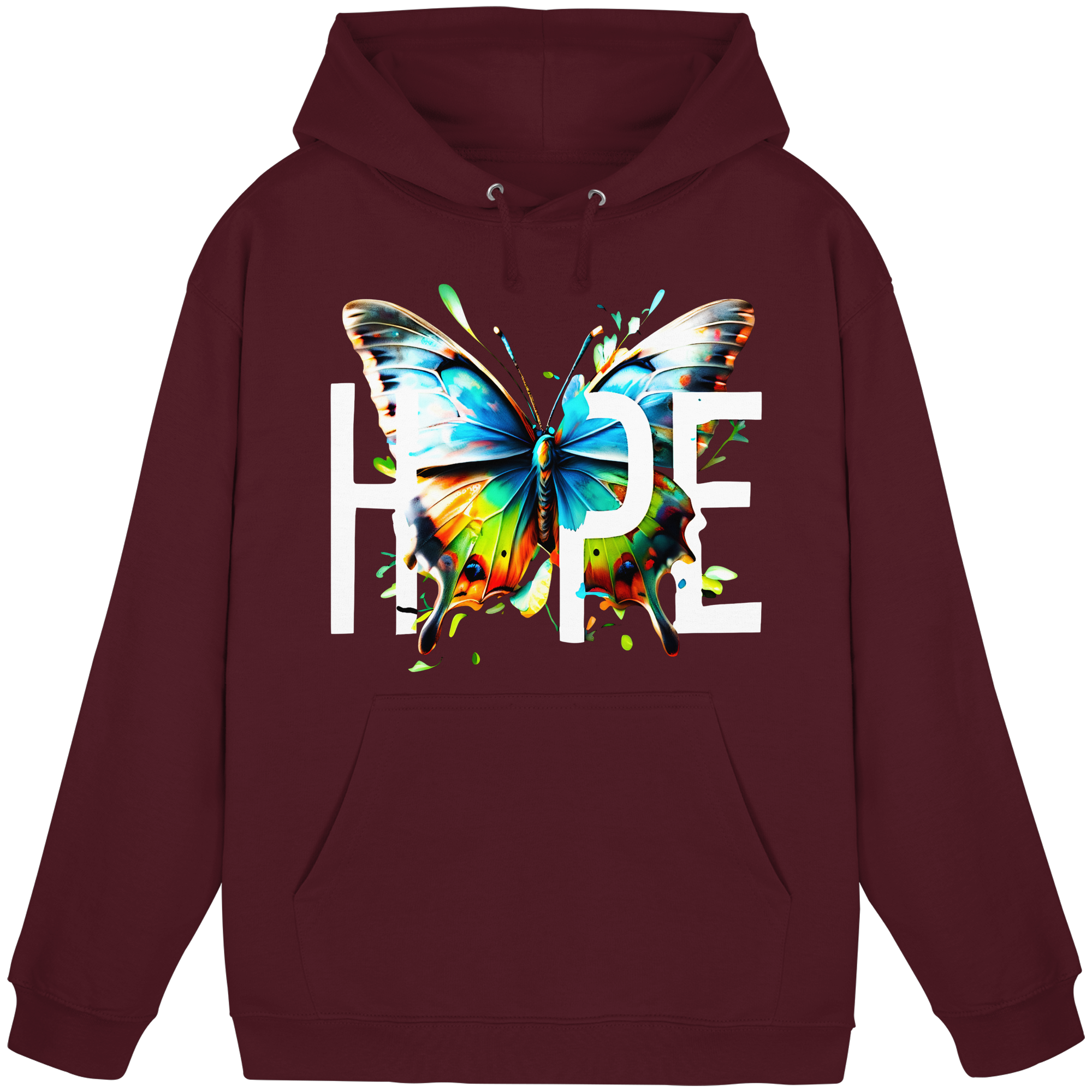HOPE Papillon Sweat à capuche Couleurs vives Graphique motivant 8 couleurs S-5XL - Sweat à capuche basique unisexe