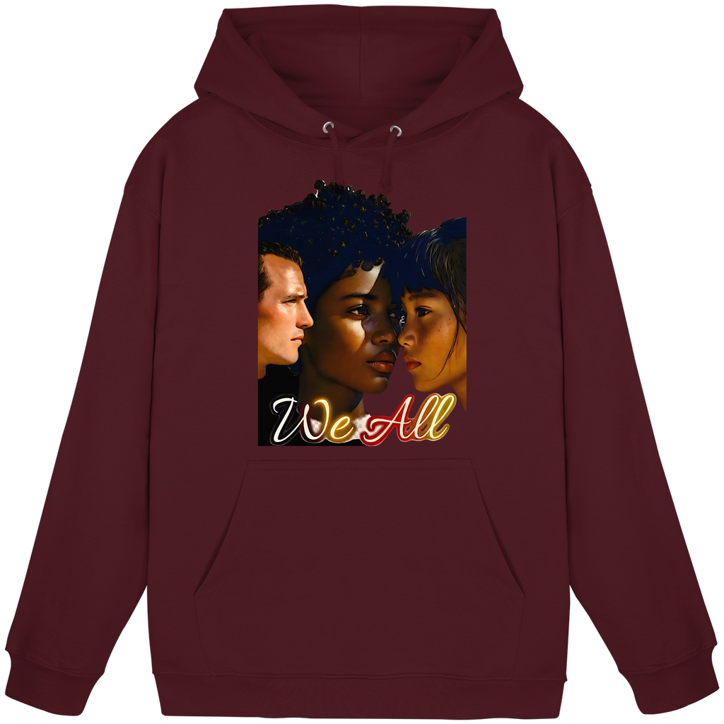 WE ALL Hoodie Unisex 4 Farben S- 5XL - Basic Unisex Hoodie