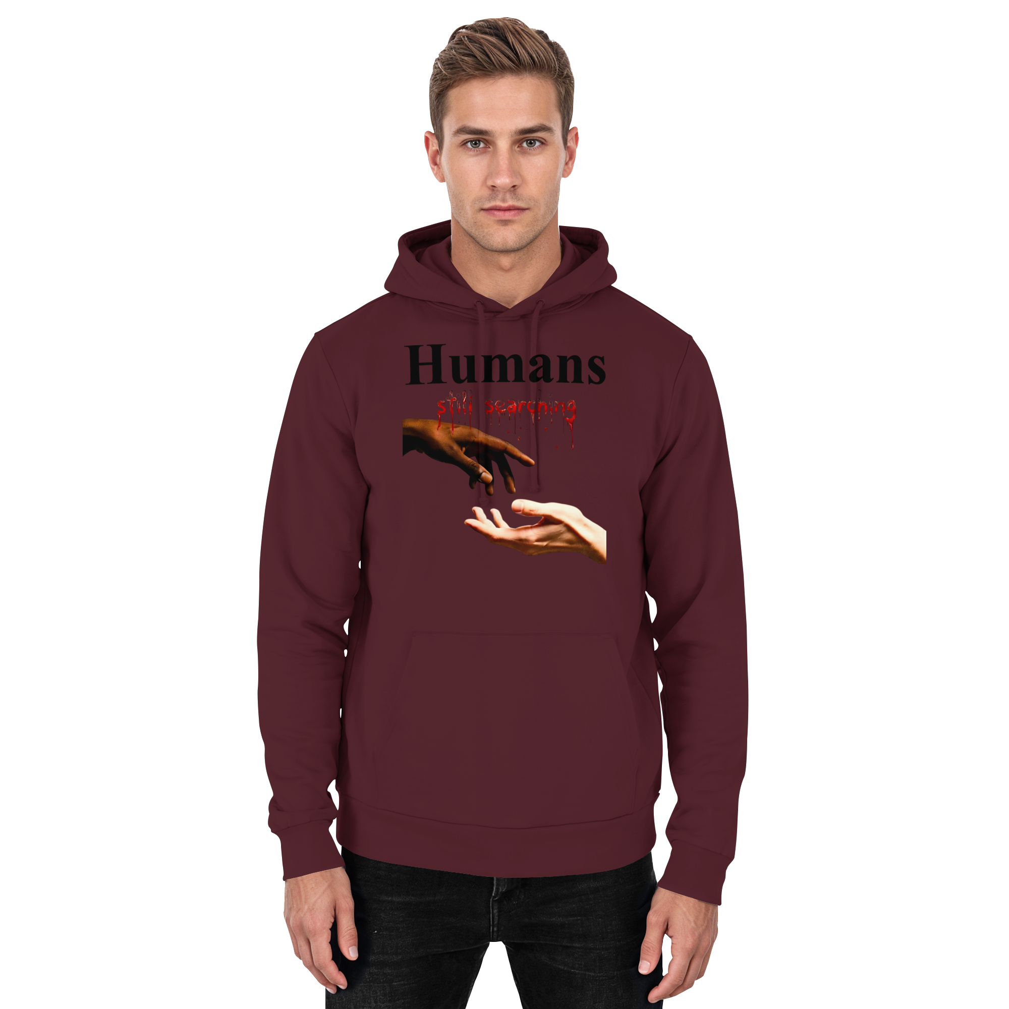 Humans Still Searching Graphic Hoodie | Humanity Empathy Diversity 3 Colors S- 5XL