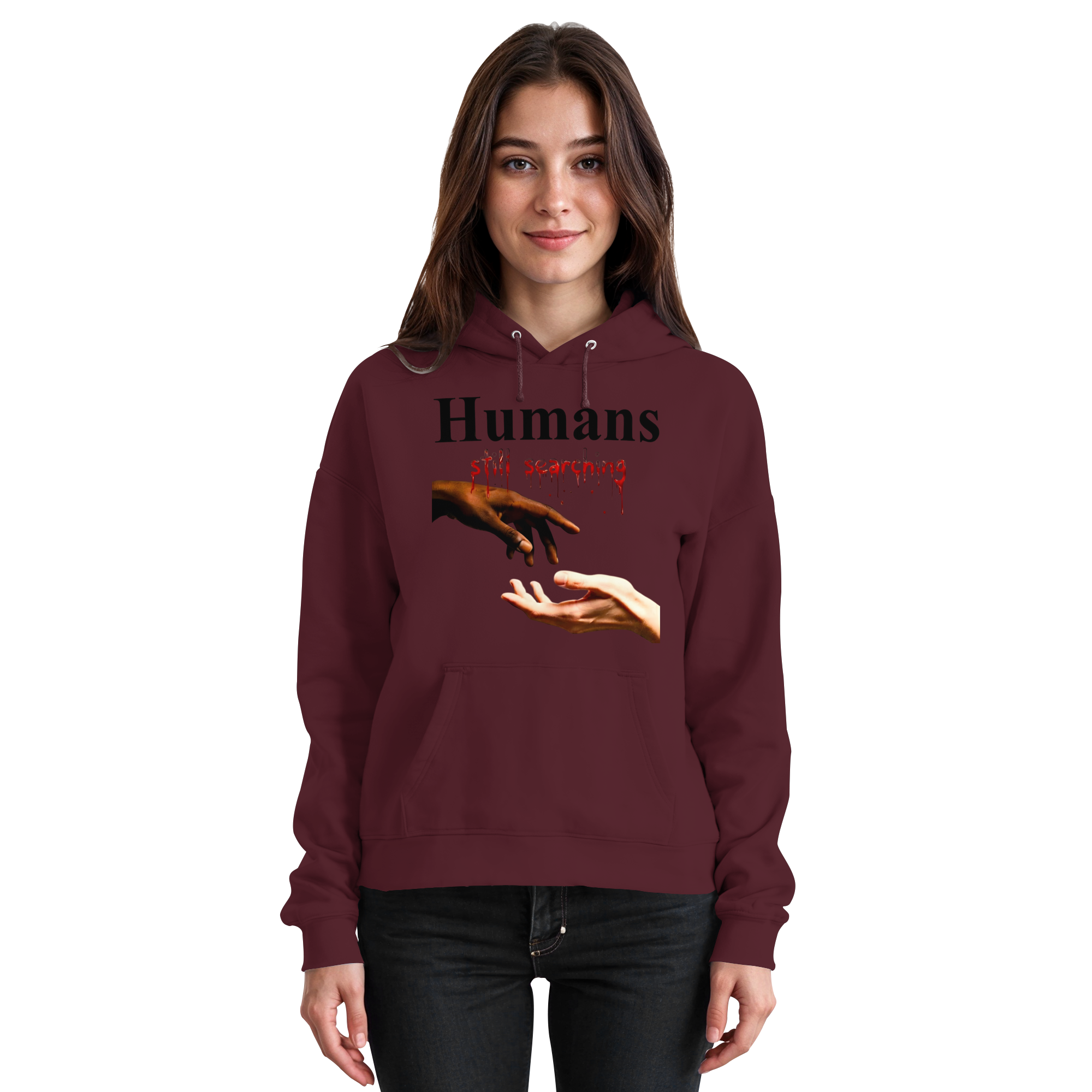 Humans Still Searching Graphic Hoodie | Humanity Empathy Diversity 3 Colors S- 5XL