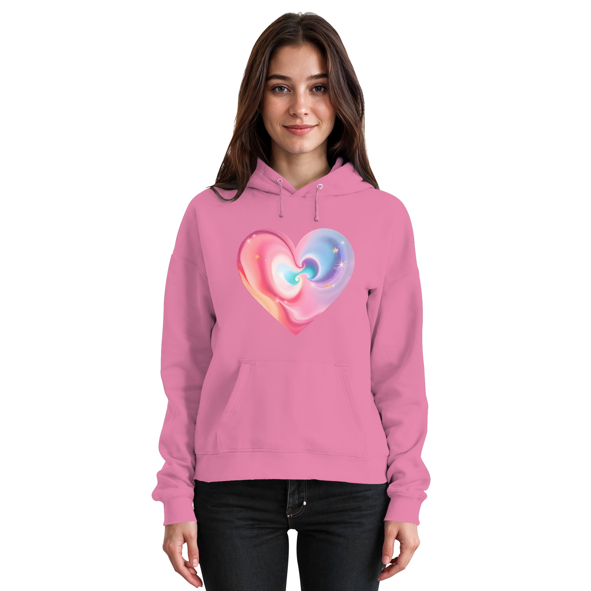 Magic Heart Women's Hoodie 10 Colors XS- 3XL - Basic Unisex Hoodie