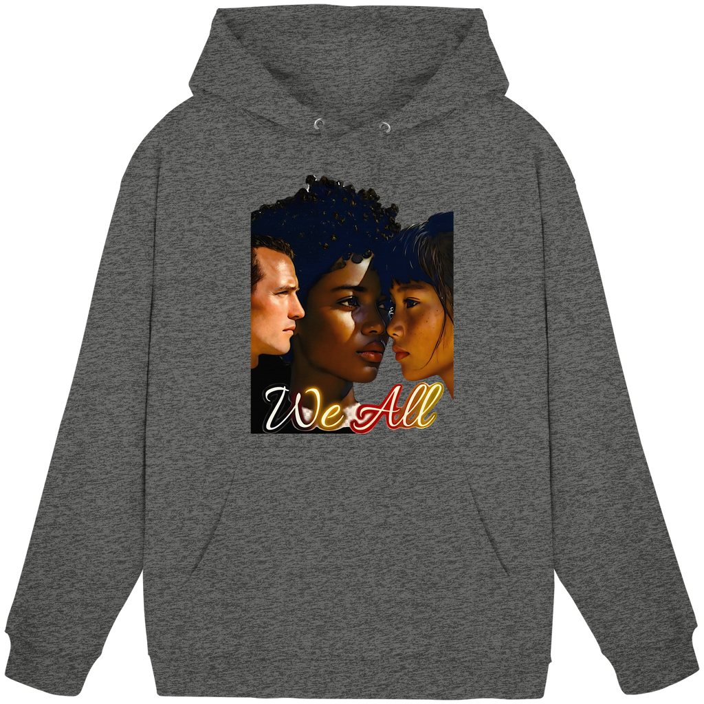 WE ALL Hoodie Unisex 4 Farben S- 5XL - Basic Unisex Hoodie