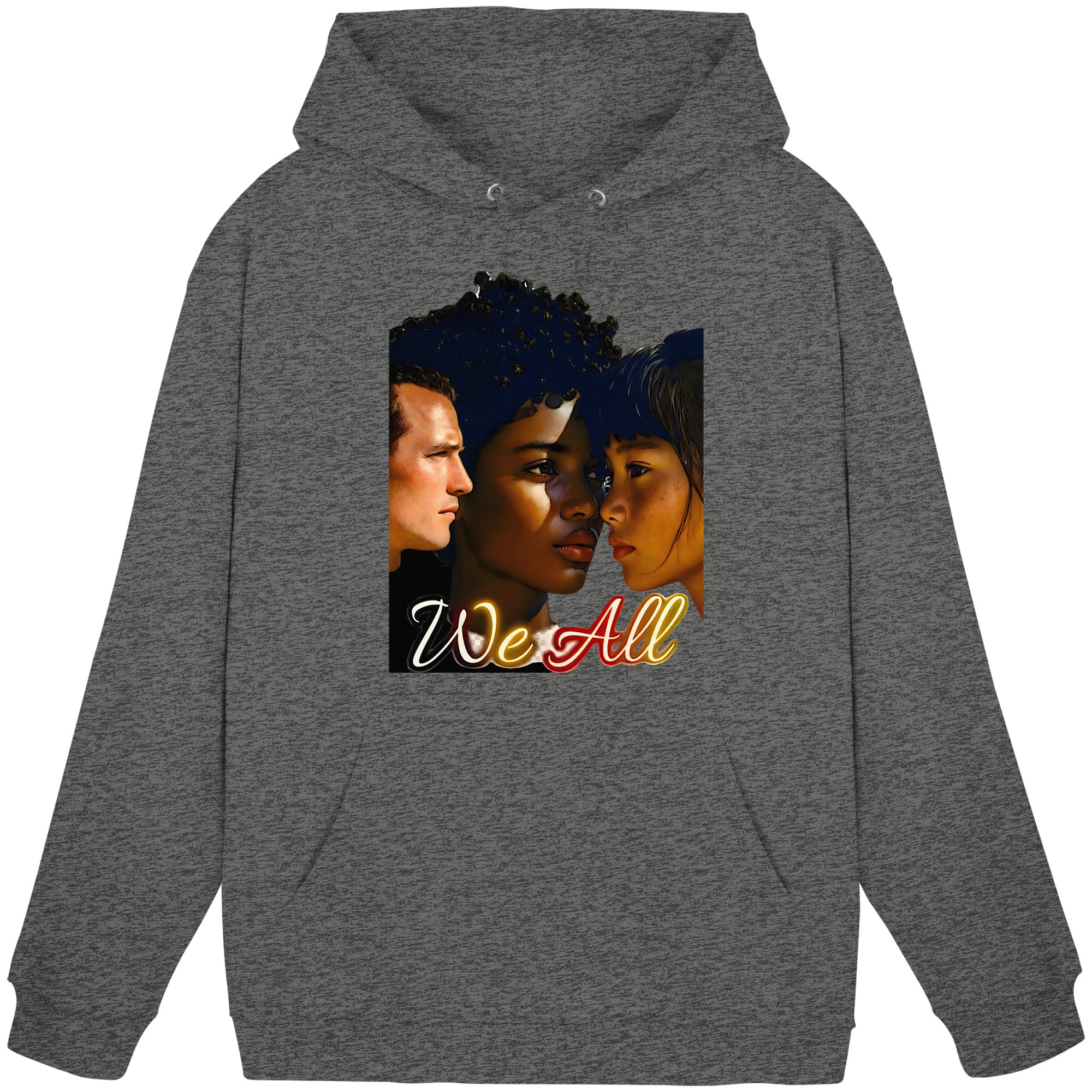WE ALL Hoodie Unisexe 4 Couleurs S- 5XL - Sweat à Capuche Unisexe Basique