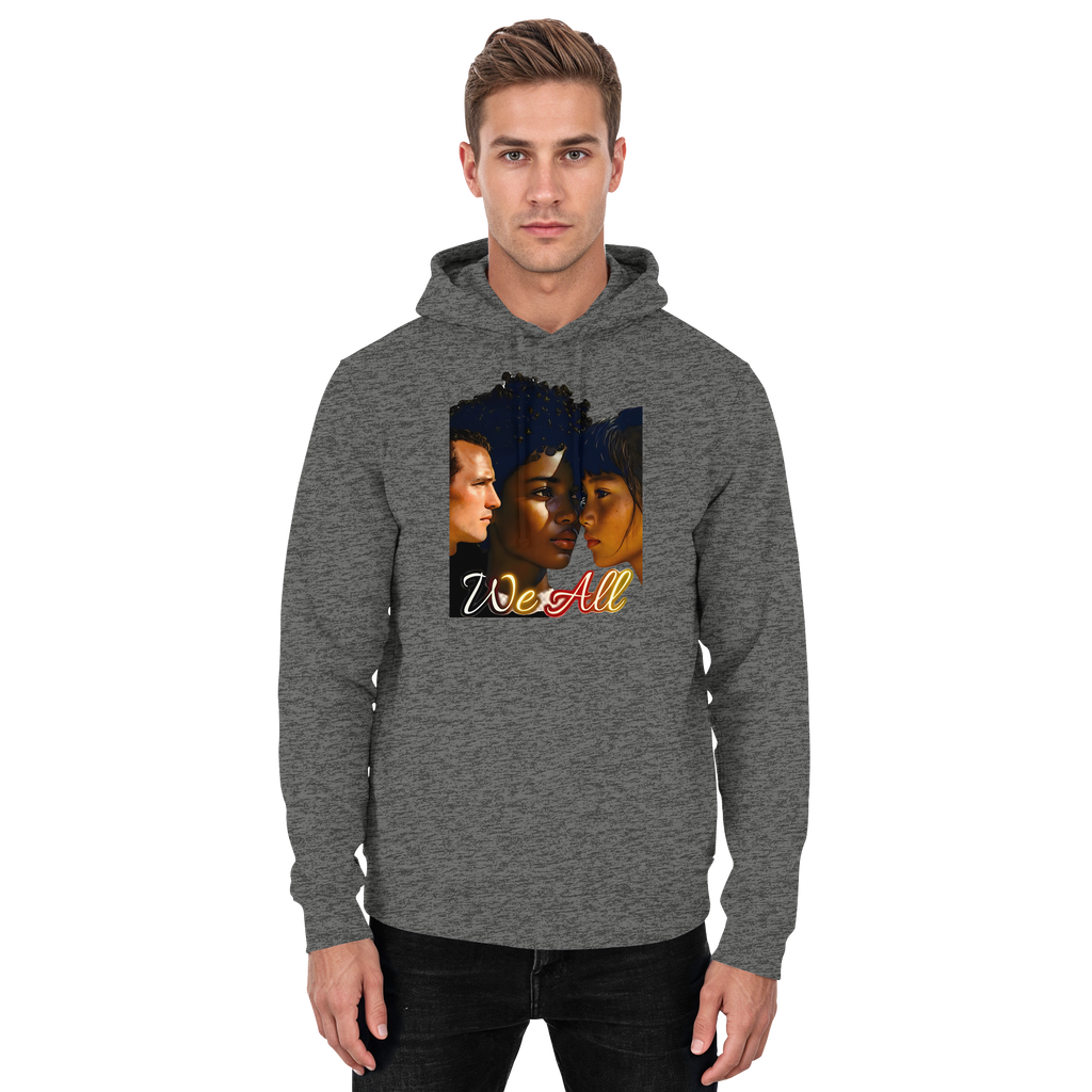 WE ALL Hoodie Unisex 4 Farben S- 5XL - Basic Unisex Hoodie