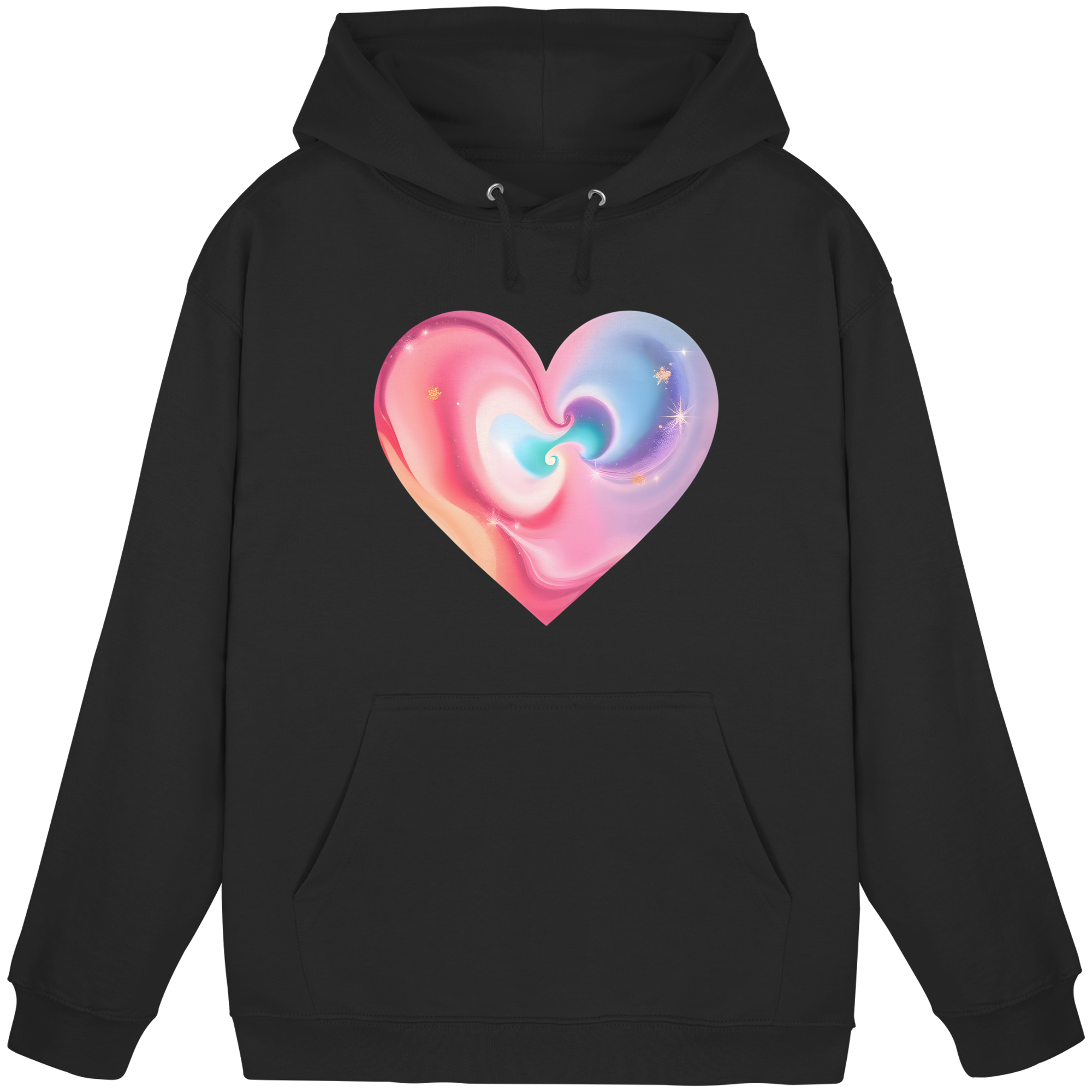 Magic Heart Damen Hoodie 10 Farben XS-3XL - Basic Unisex Hoodie
