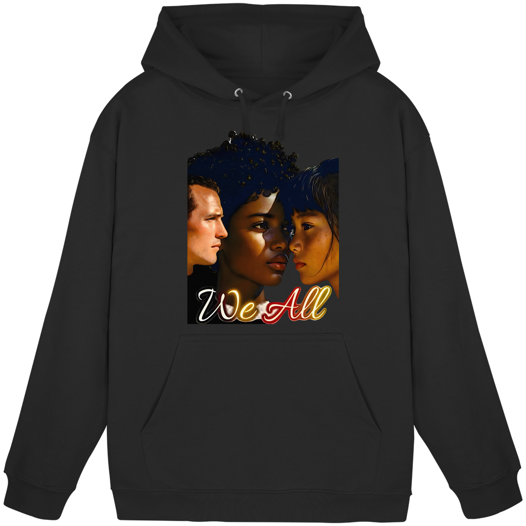 WE ALL Hoodie Unisex 4 Farben S- 5XL - Basic Unisex Hoodie