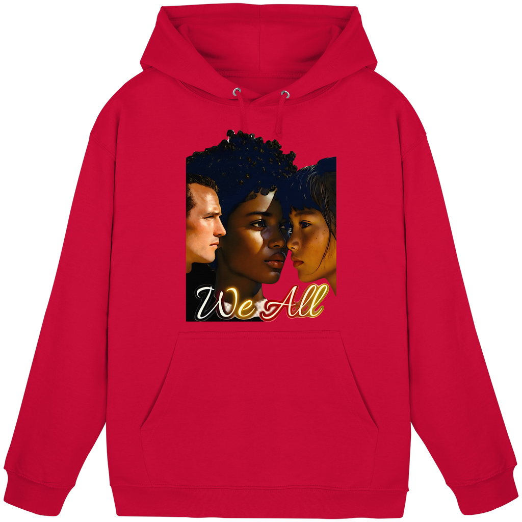 WE ALL Hoodie Unisex 4 Farben S- 5XL - Basic Unisex Hoodie
