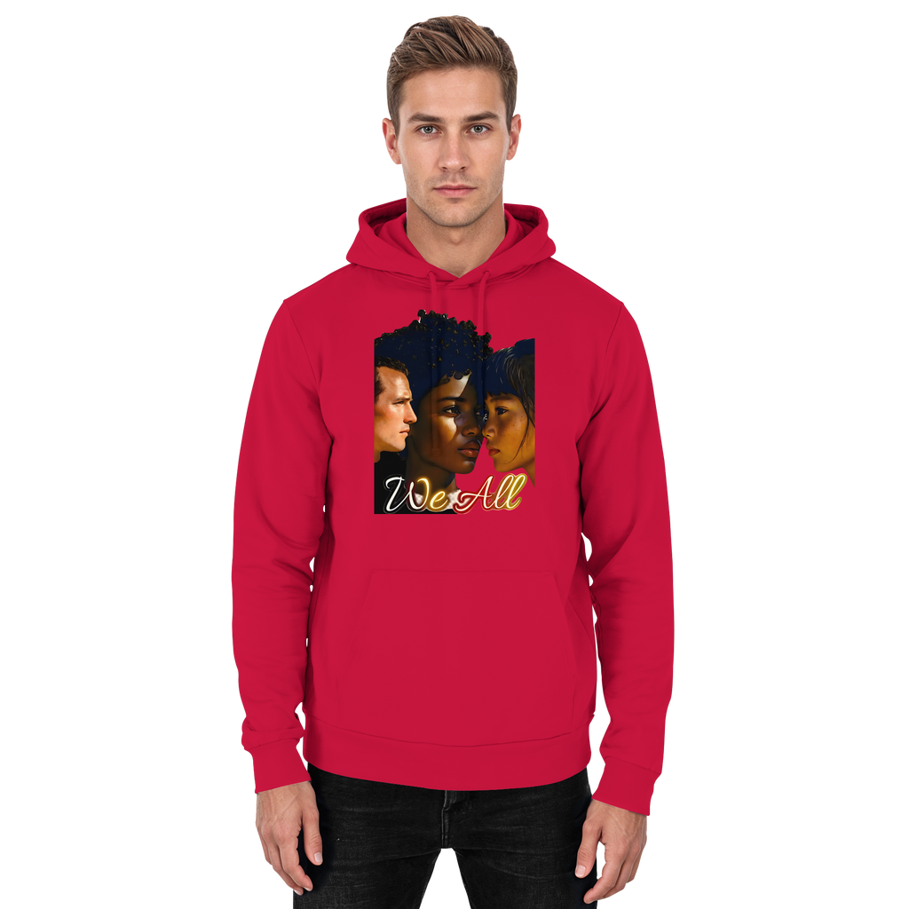 WE ALL Hoodie Unisex 4 Farben S- 5XL - Basic Unisex Hoodie