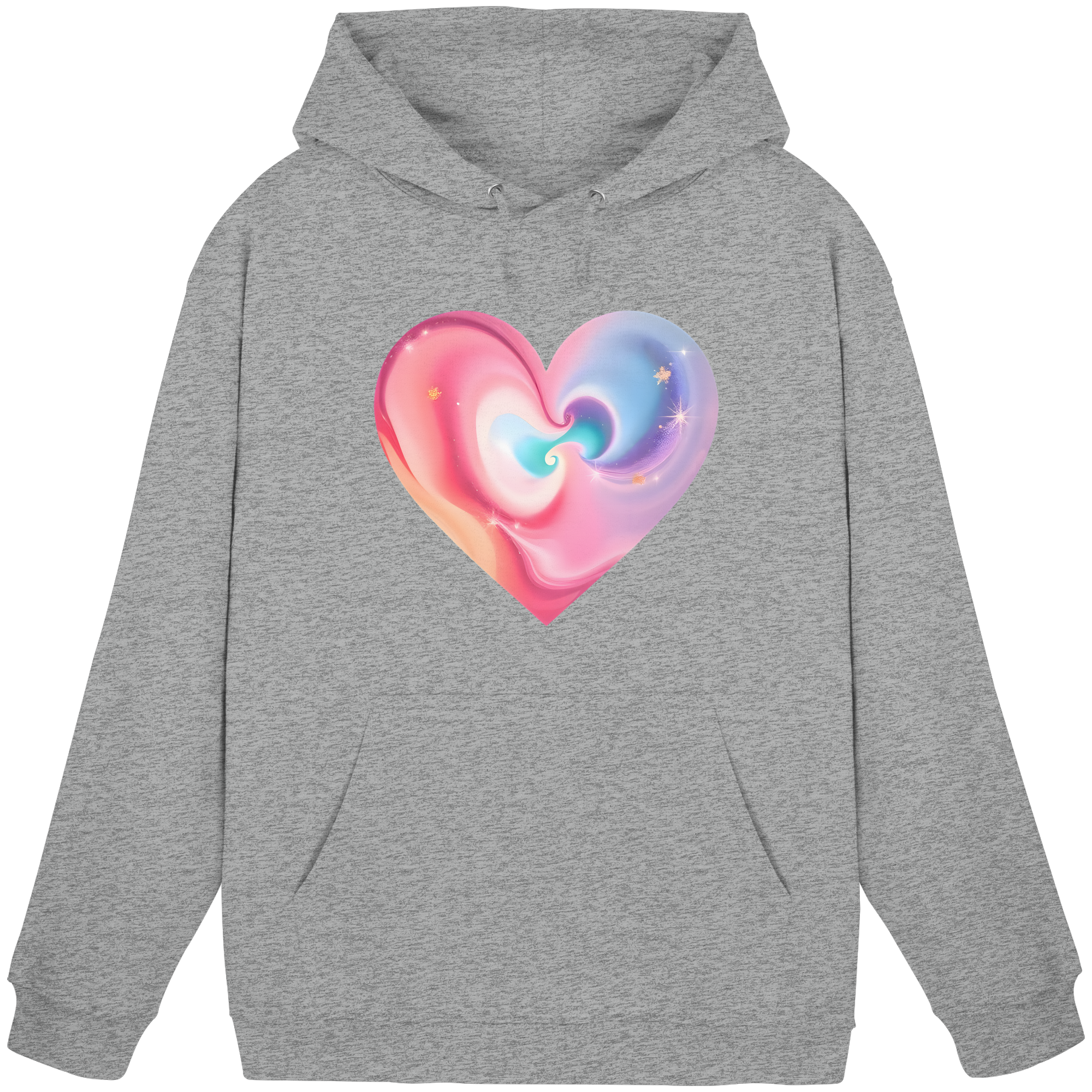 Magic Heart Damen Hoodie 10 Farben XS-3XL - Basic Unisex Hoodie