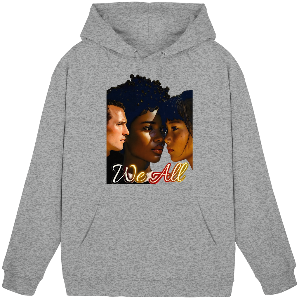 WE ALL Hoodie Unisex 4 Farben S- 5XL - Basic Unisex Hoodie