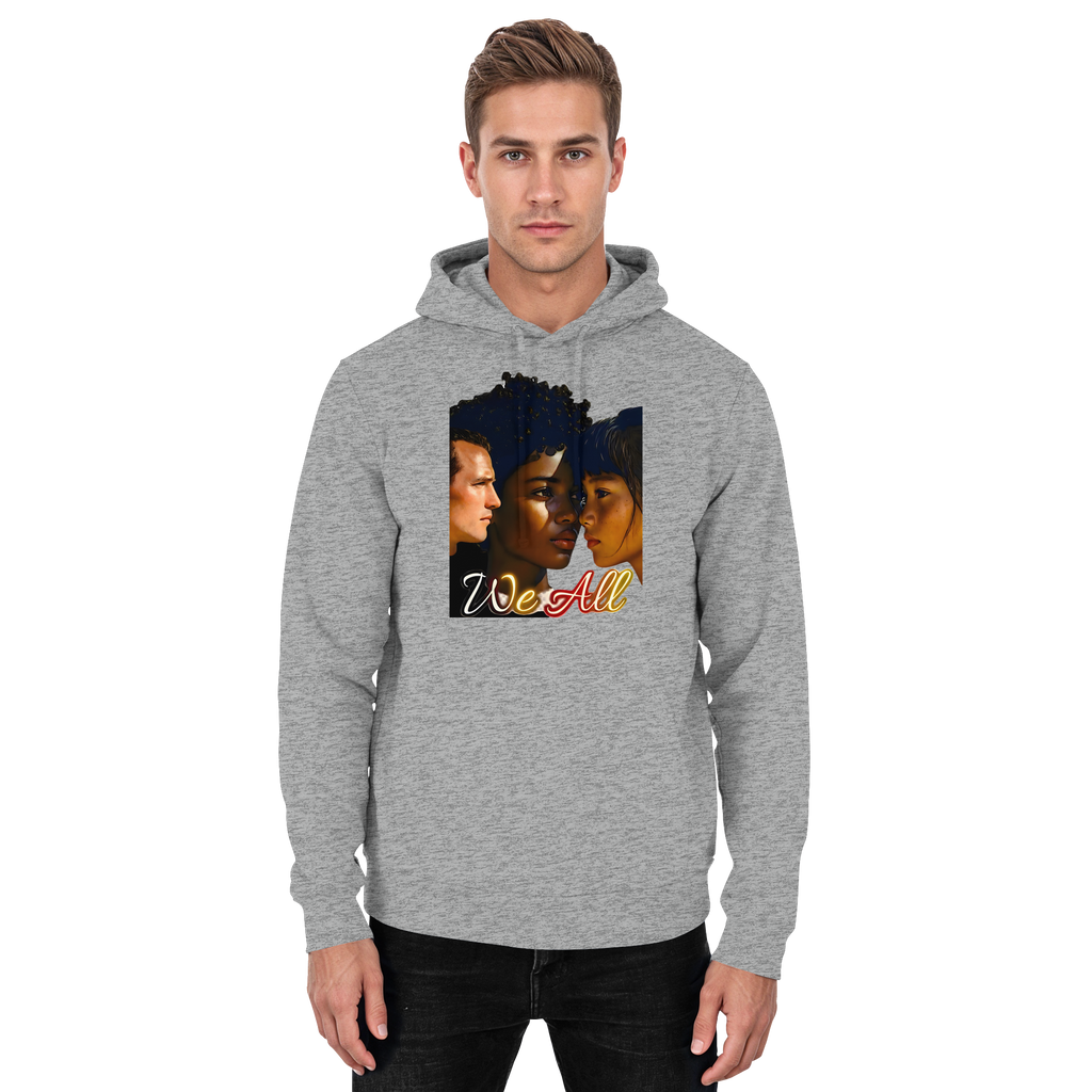 WE ALL Hoodie Unisex 4 Farben S- 5XL - Basic Unisex Hoodie