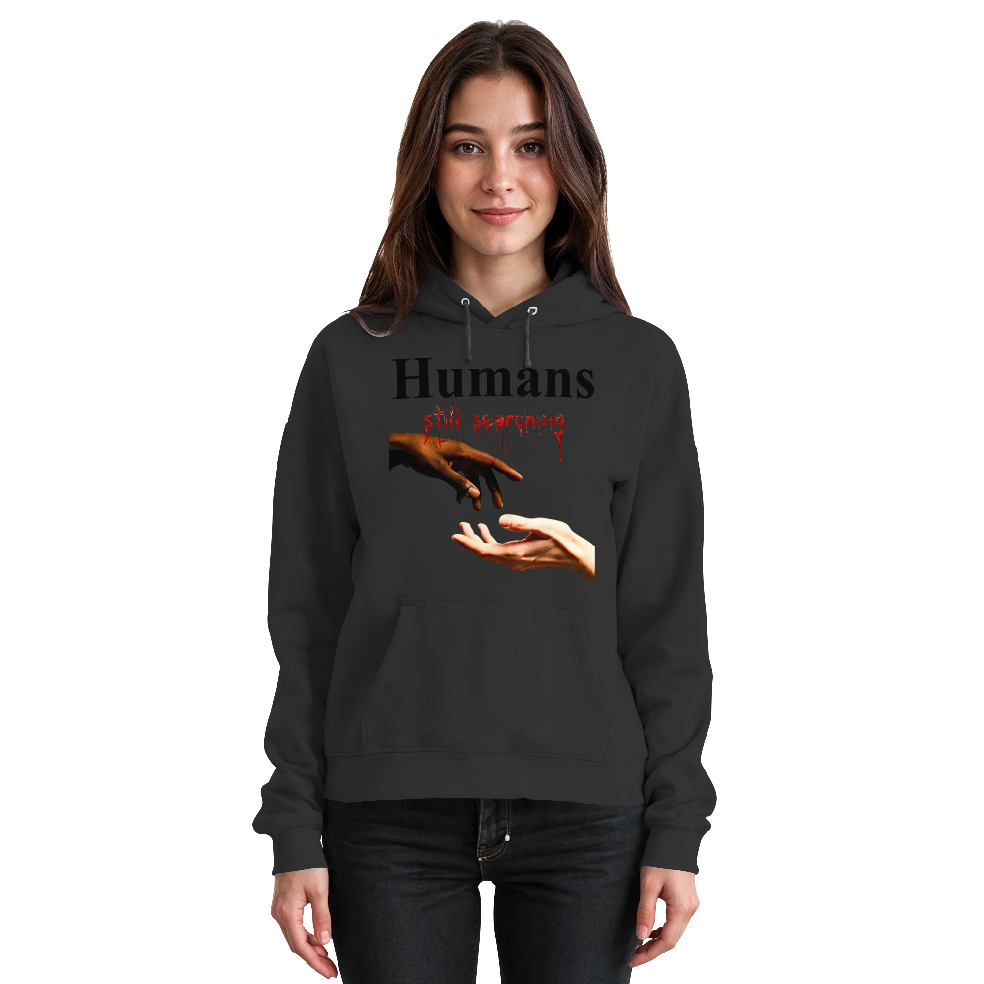 Humans Still Searching Graphic Hoodie | Humanity Empathy Diversity 3 Colors S- 5XL
