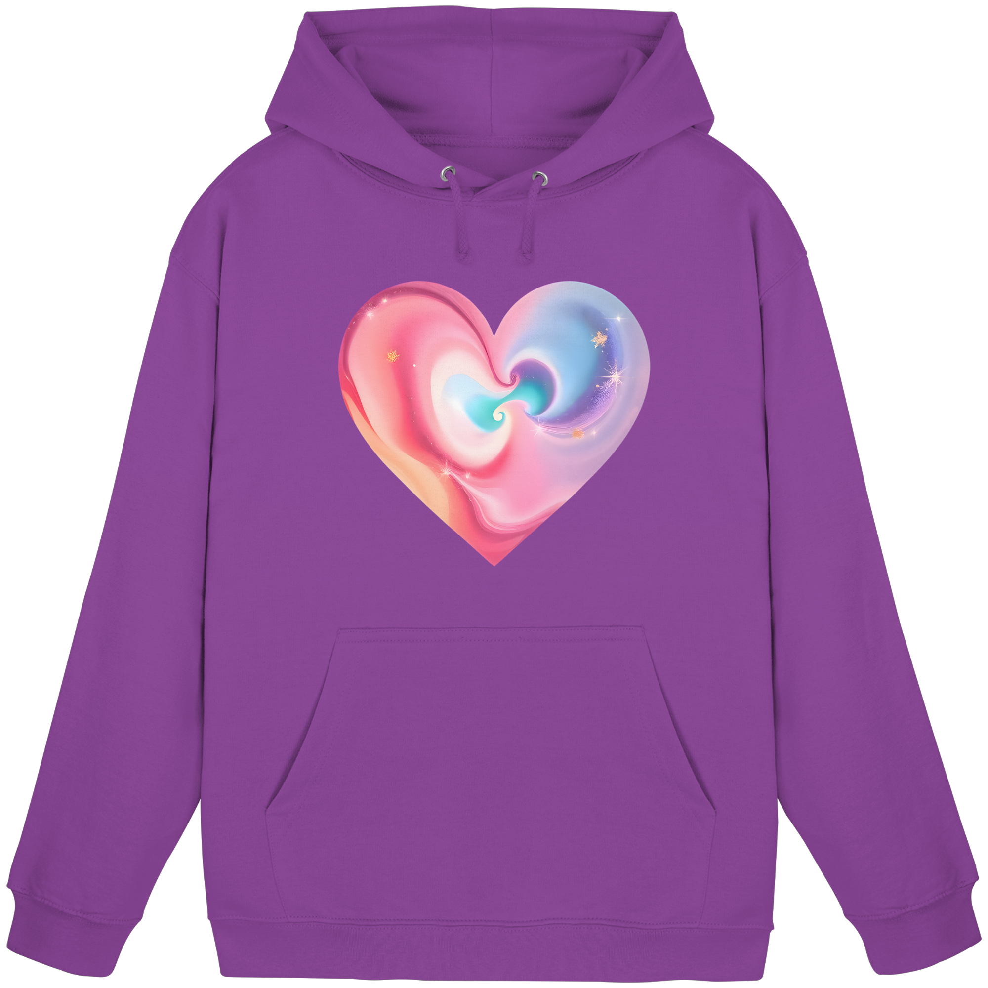 Magic Heart Damen Hoodie 10 Farben XS-3XL - Basic Unisex Hoodie