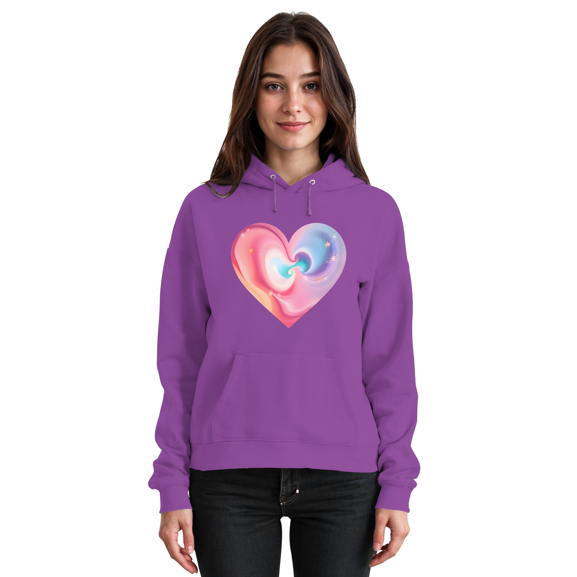 Magic Heart Women's Hoodie 10 Colors XS- 3XL - Basic Unisex Hoodie