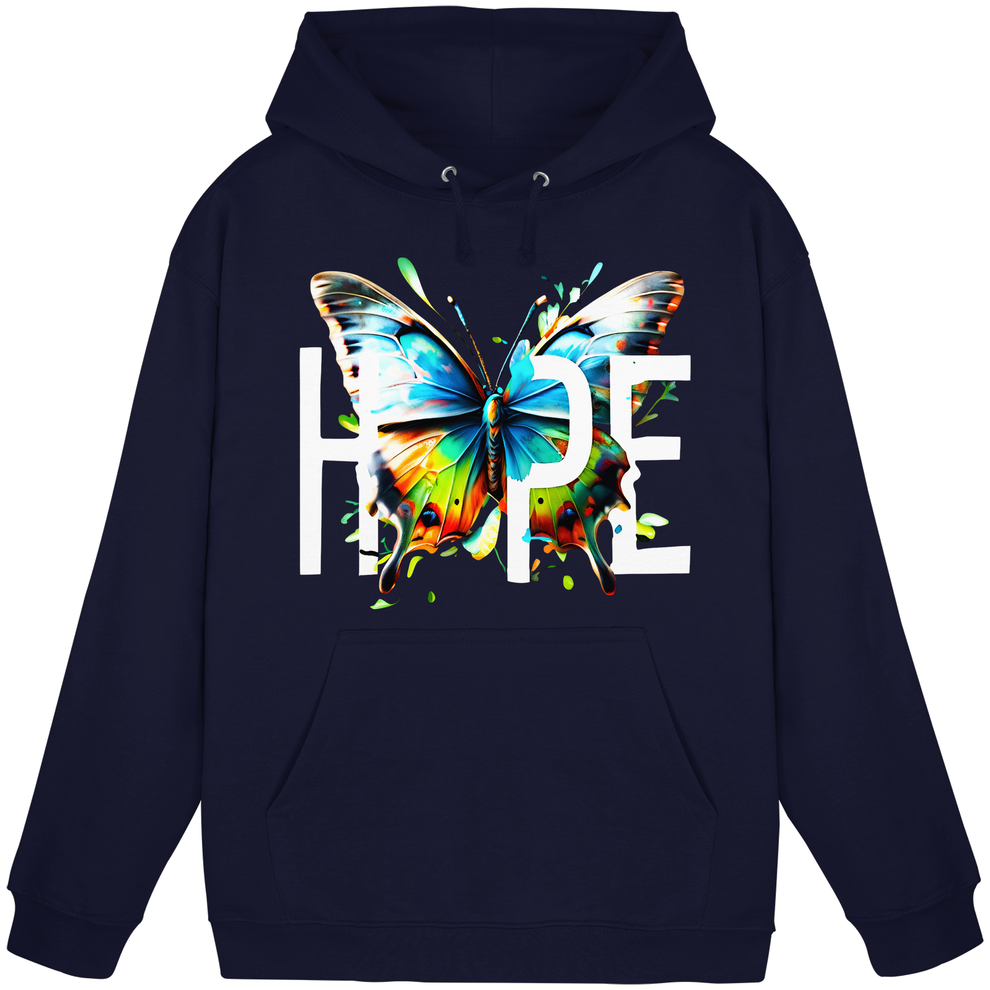 HOPE Papillon Sweat à capuche Couleurs vives Graphique motivant 8 couleurs S-5XL - Sweat à capuche basique unisexe
