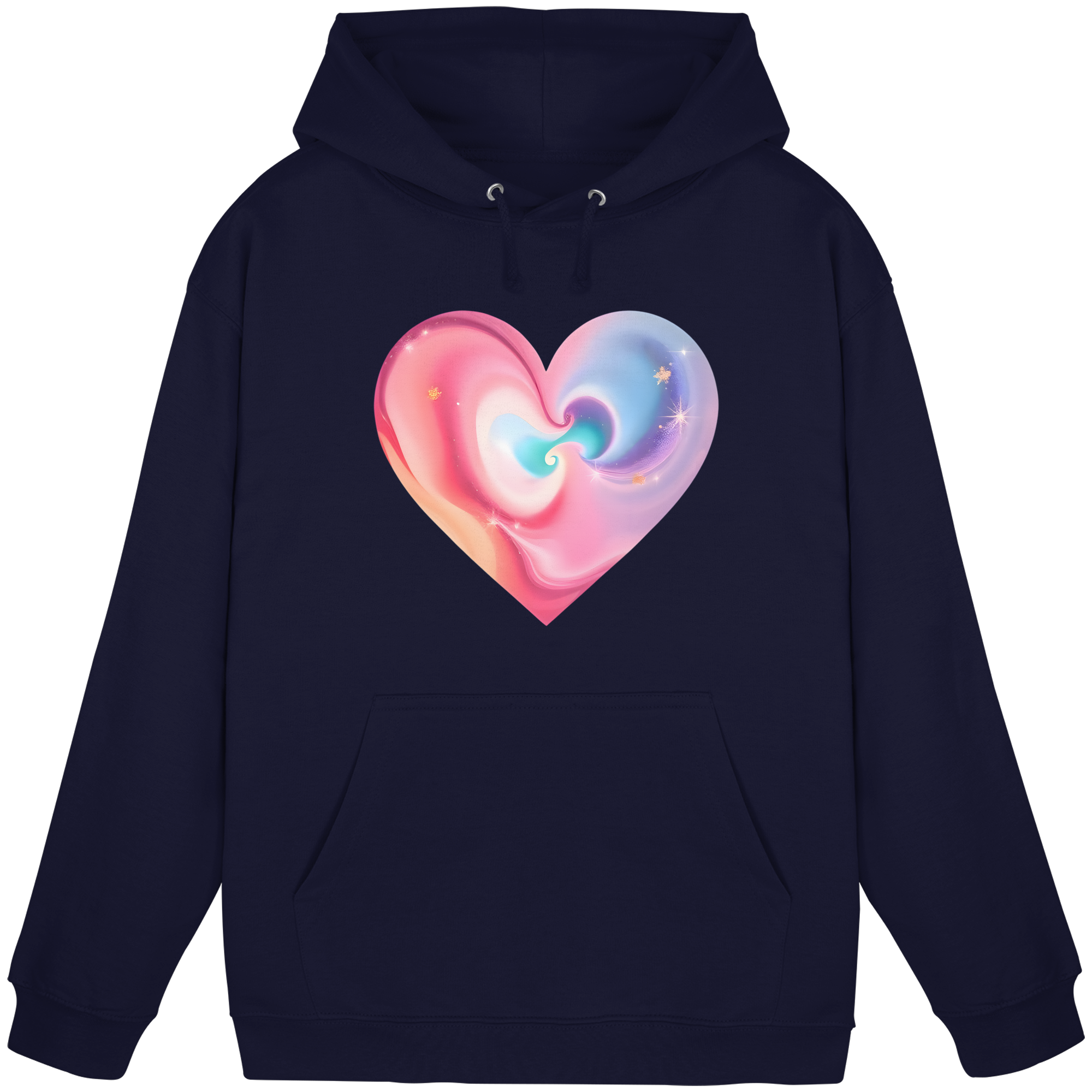 Magic Heart Damen Hoodie 10 Farben XS-3XL - Basic Unisex Hoodie