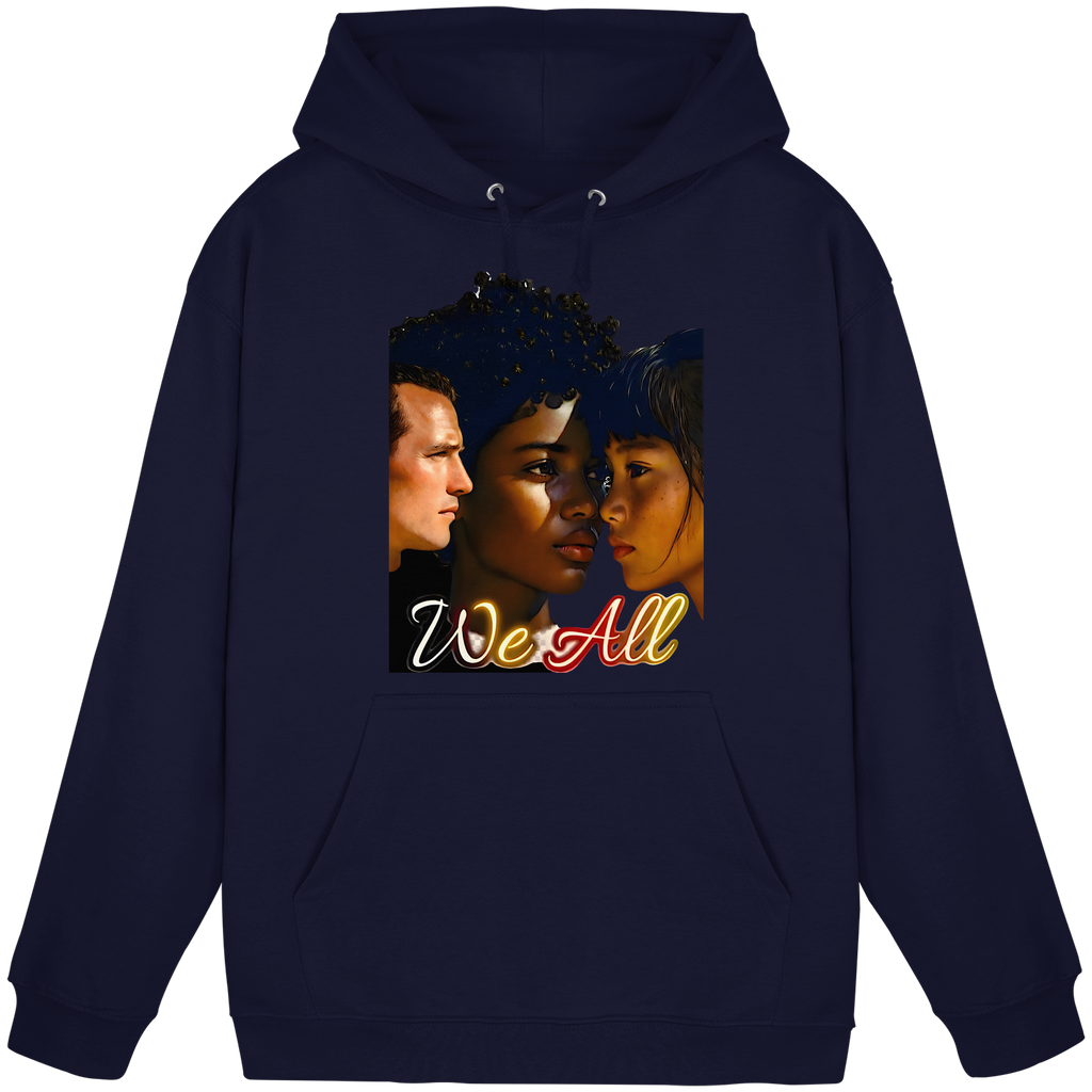 WE ALL Hoodie Unisex 4 Farben S- 5XL - Basic Unisex Hoodie