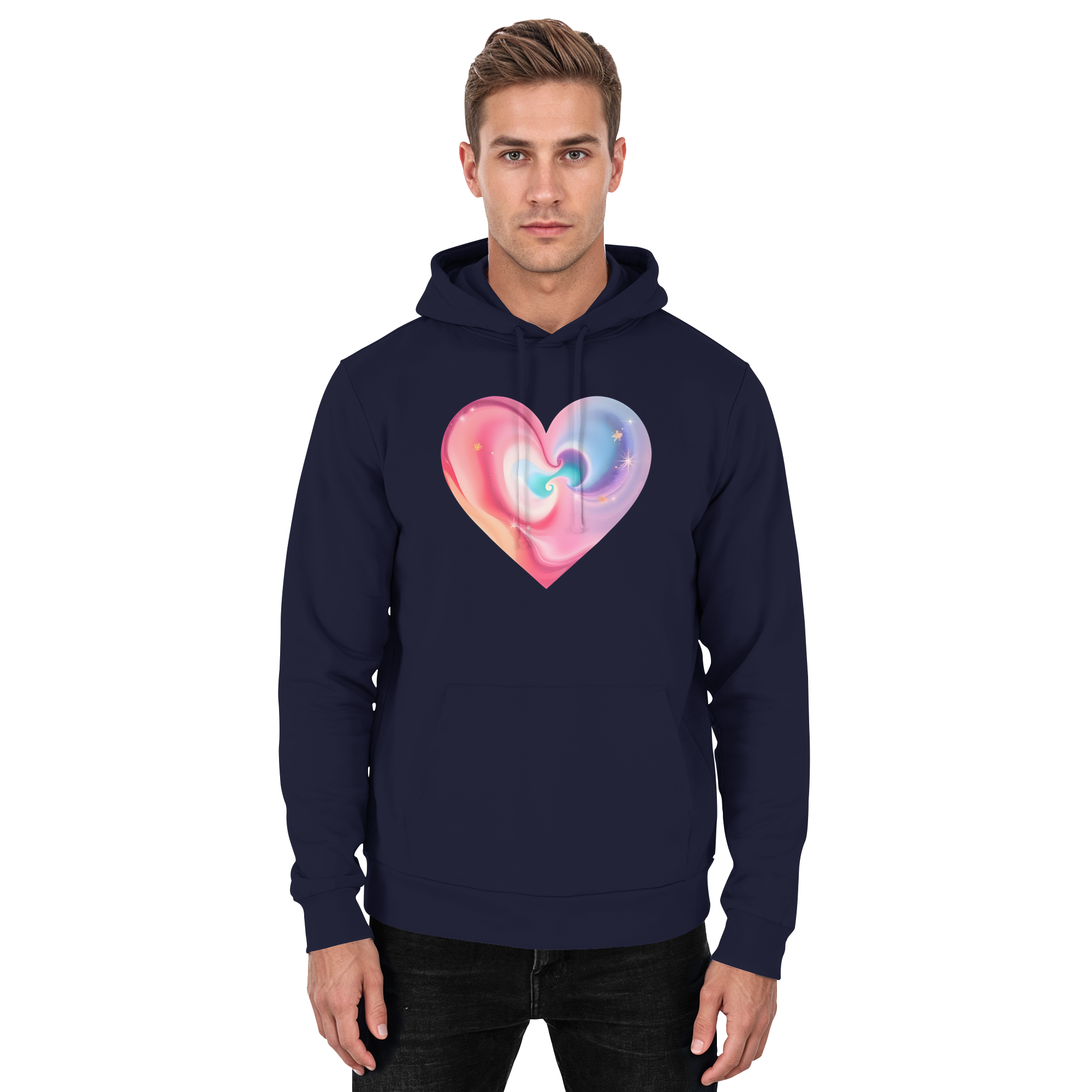 Magic Heart Damen Hoodie 10 Farben XS-3XL - Basic Unisex Hoodie