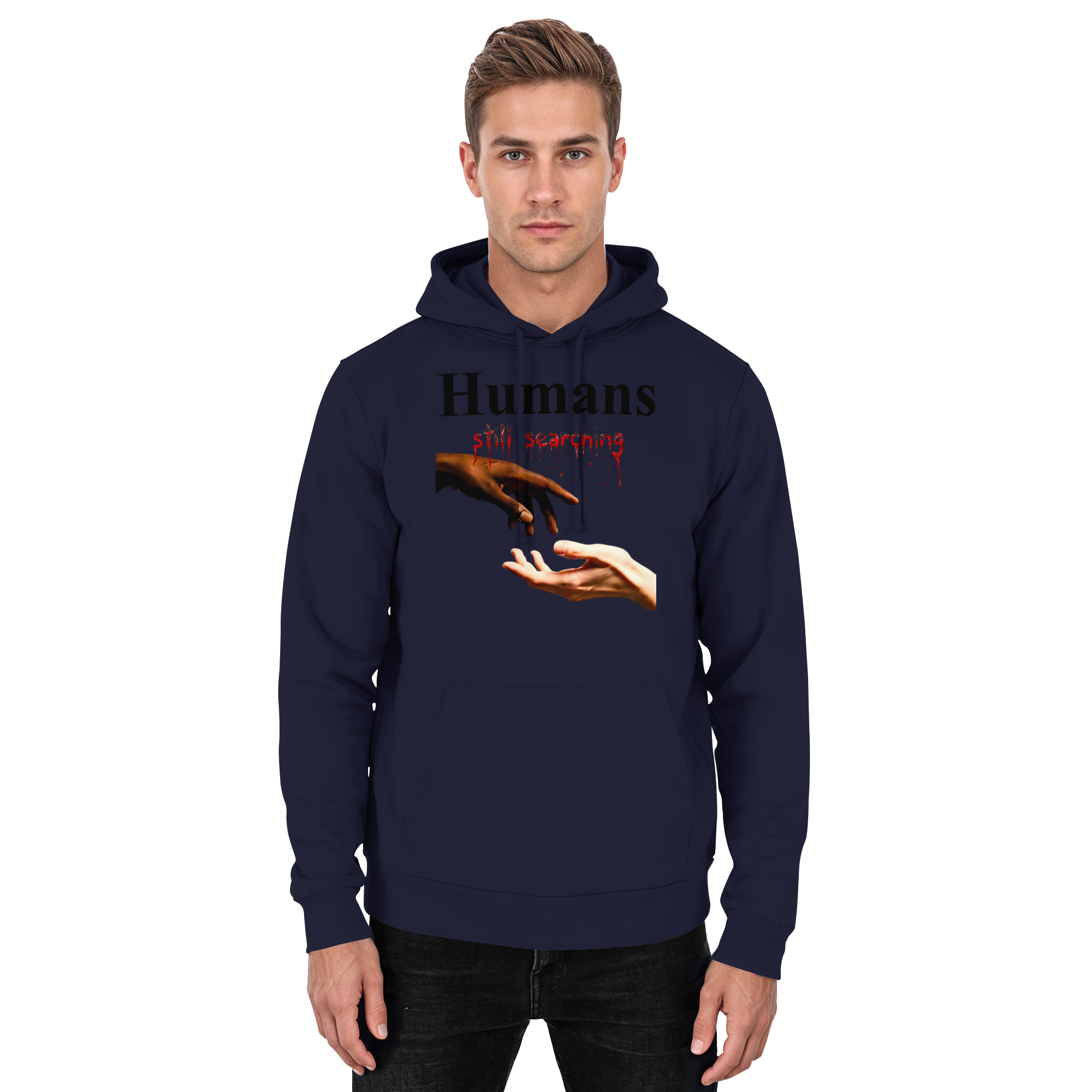 Humans Still Searching Graphic Hoodie | Humanity Empathy Diversity 3 Colors S- 5XL