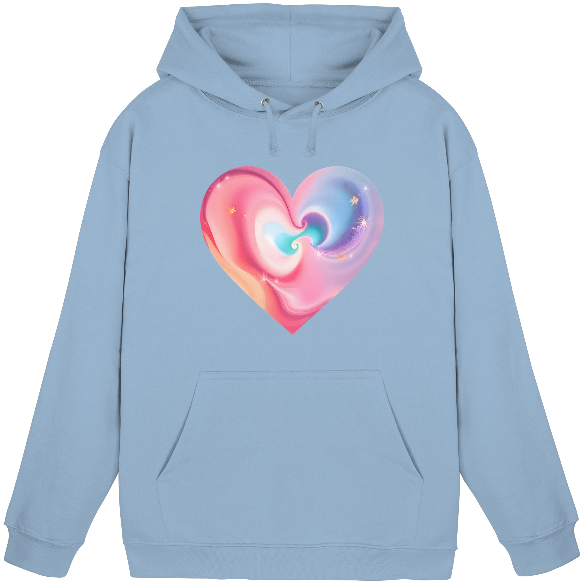 Magic Heart Damen Hoodie 10 Farben XS-3XL - Basic Unisex Hoodie