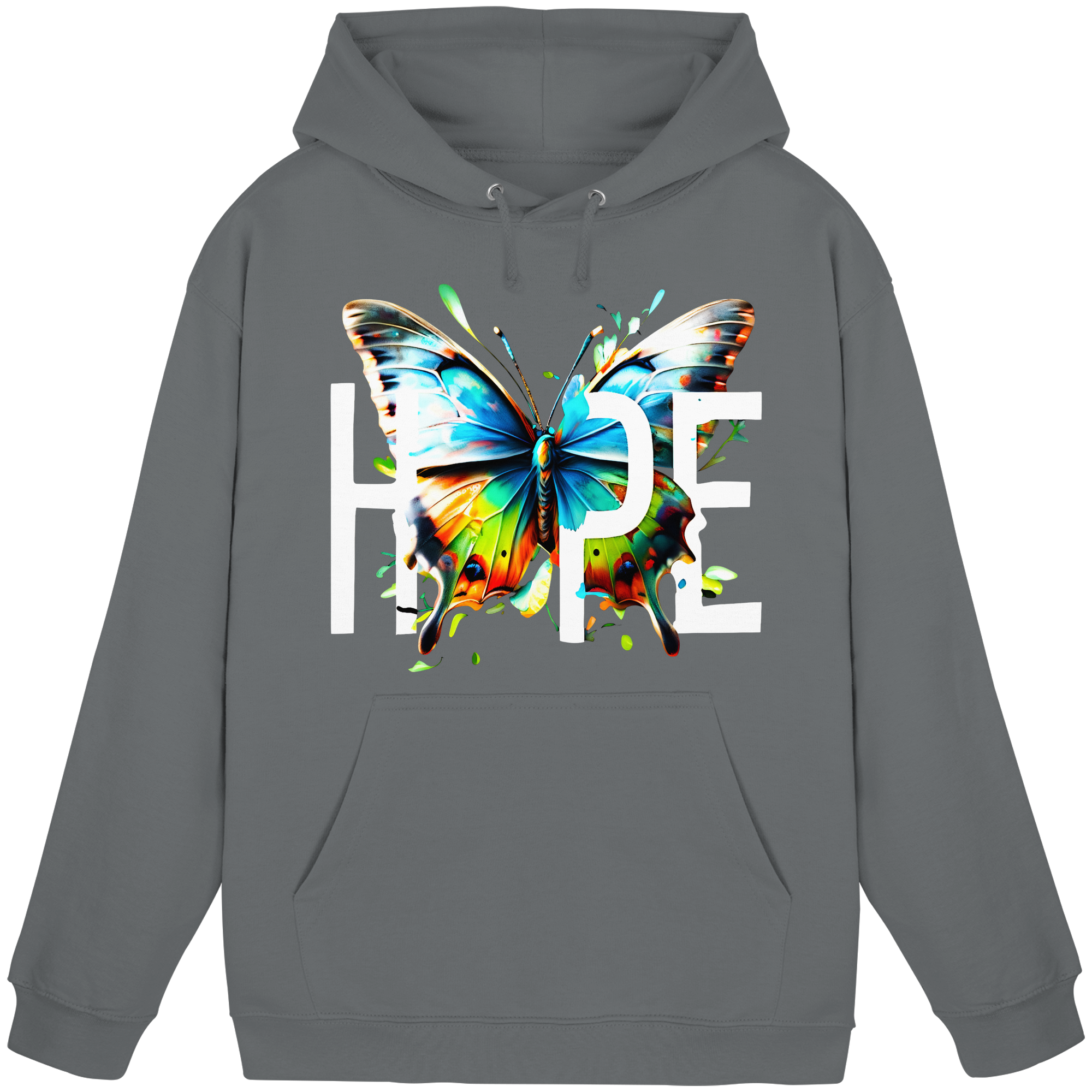 HOPE Papillon Sweat à capuche Couleurs vives Graphique motivant 8 couleurs S-5XL - Sweat à capuche basique unisexe