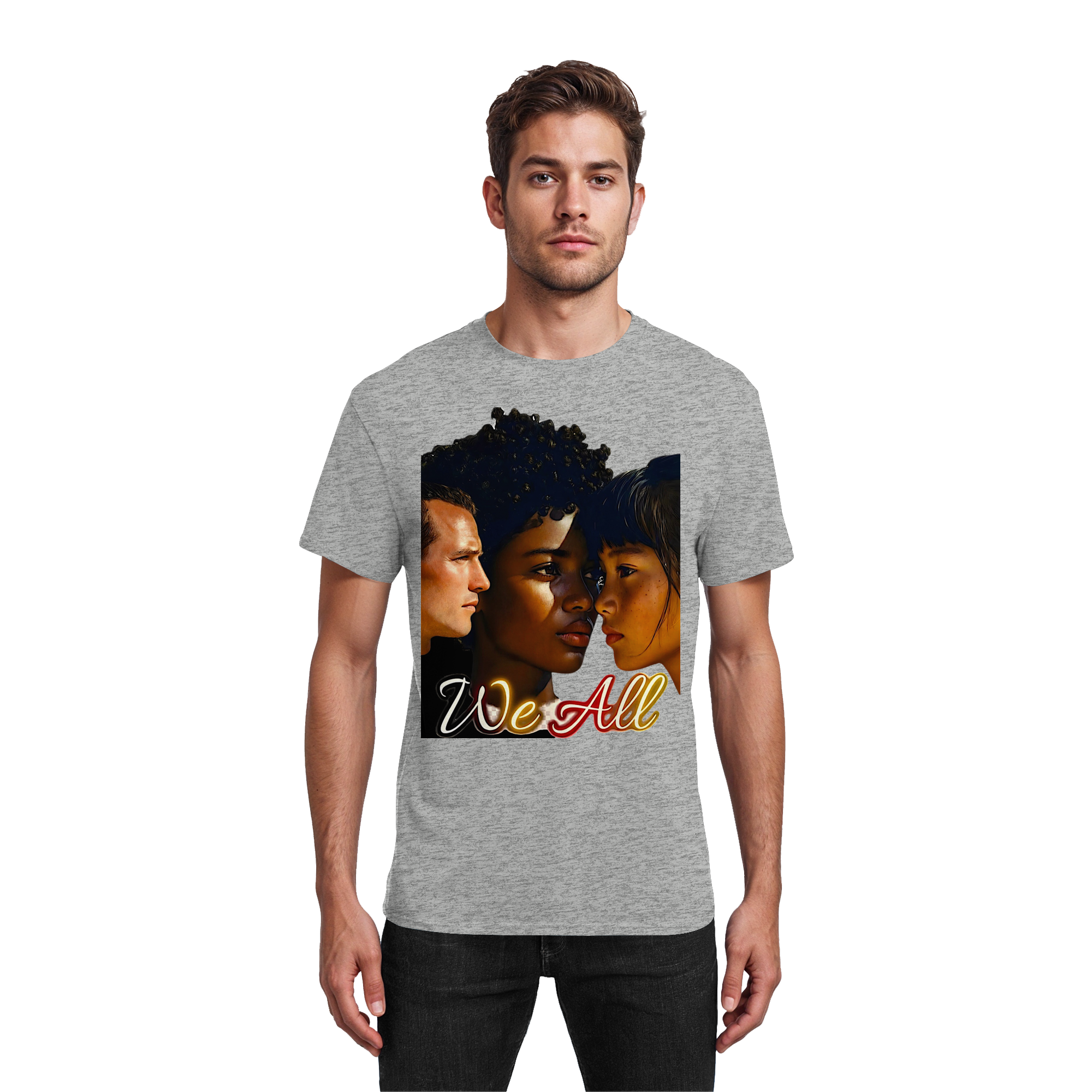 WE ALL T-Shirt Unisex 5 Colors S- 5XL - Heavy Cotton Tee