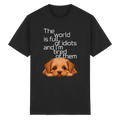 Funny Tired Puppy Dog T-Shirt - Sarcastic Quote 10 Colors S-5XL