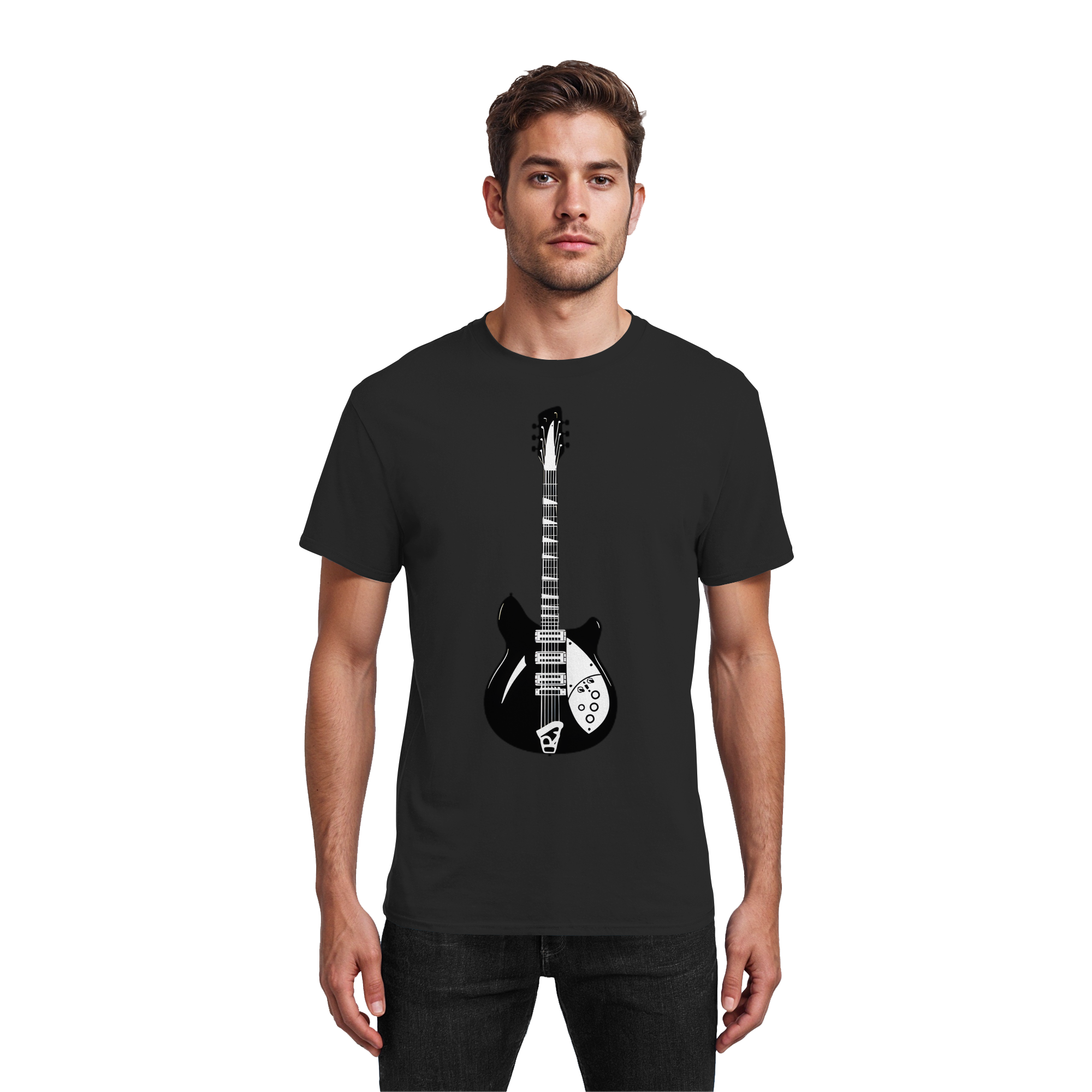 Rickenbacker T-Shirt 6 Farben S- 5XL - Schweres Baumwoll-T-Shirt