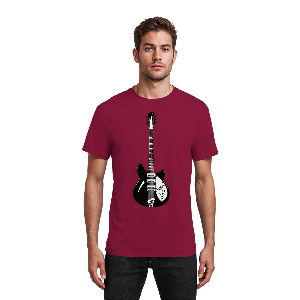 Rickenbacker T-Shirt 6 Farben S- 5XL - Schweres Baumwoll-T-Shirt