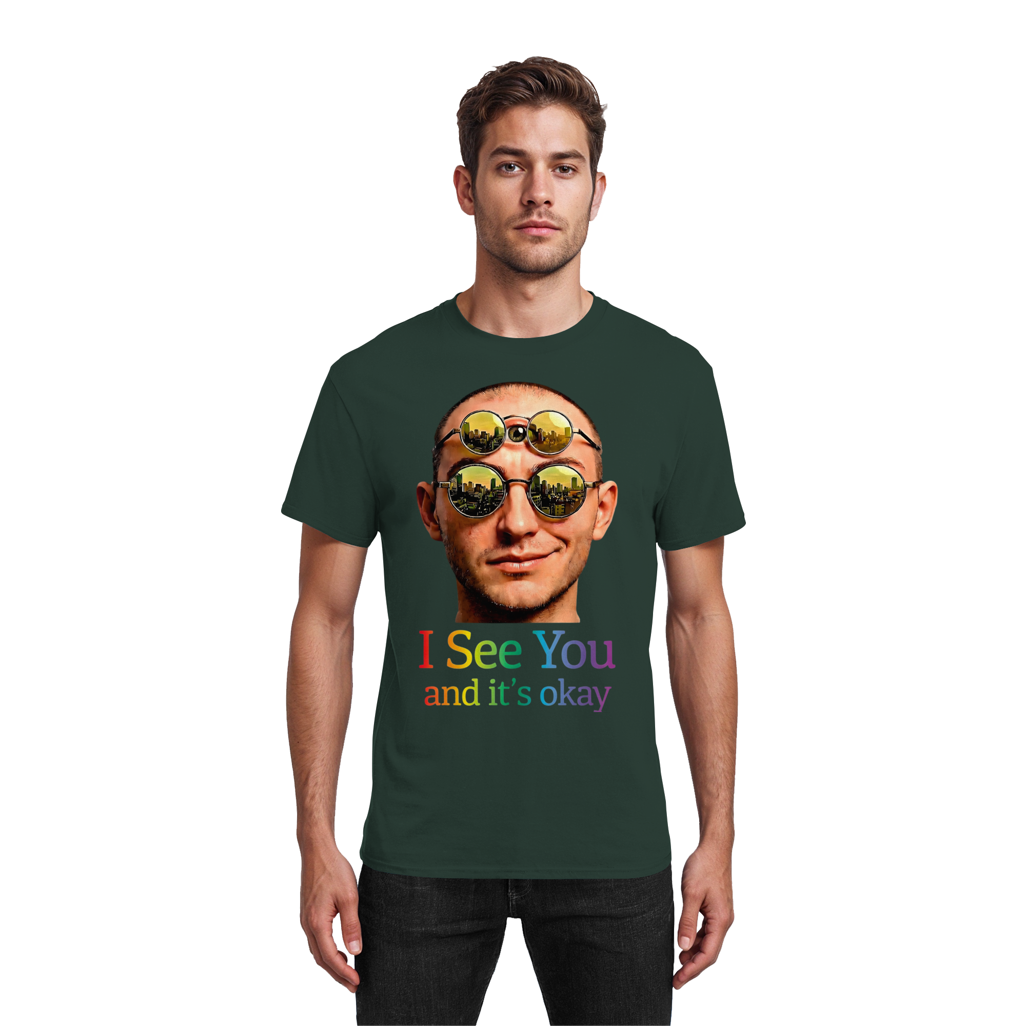 I See You T-Shirt Unisex 13 Farben S- 5XL - Heavy Cotton T-Shirt