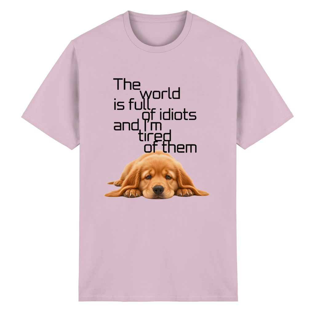 Sarcastic Golden Retriever T-Shirt - Funny Puppy Quote 5 Colors S-5XL
