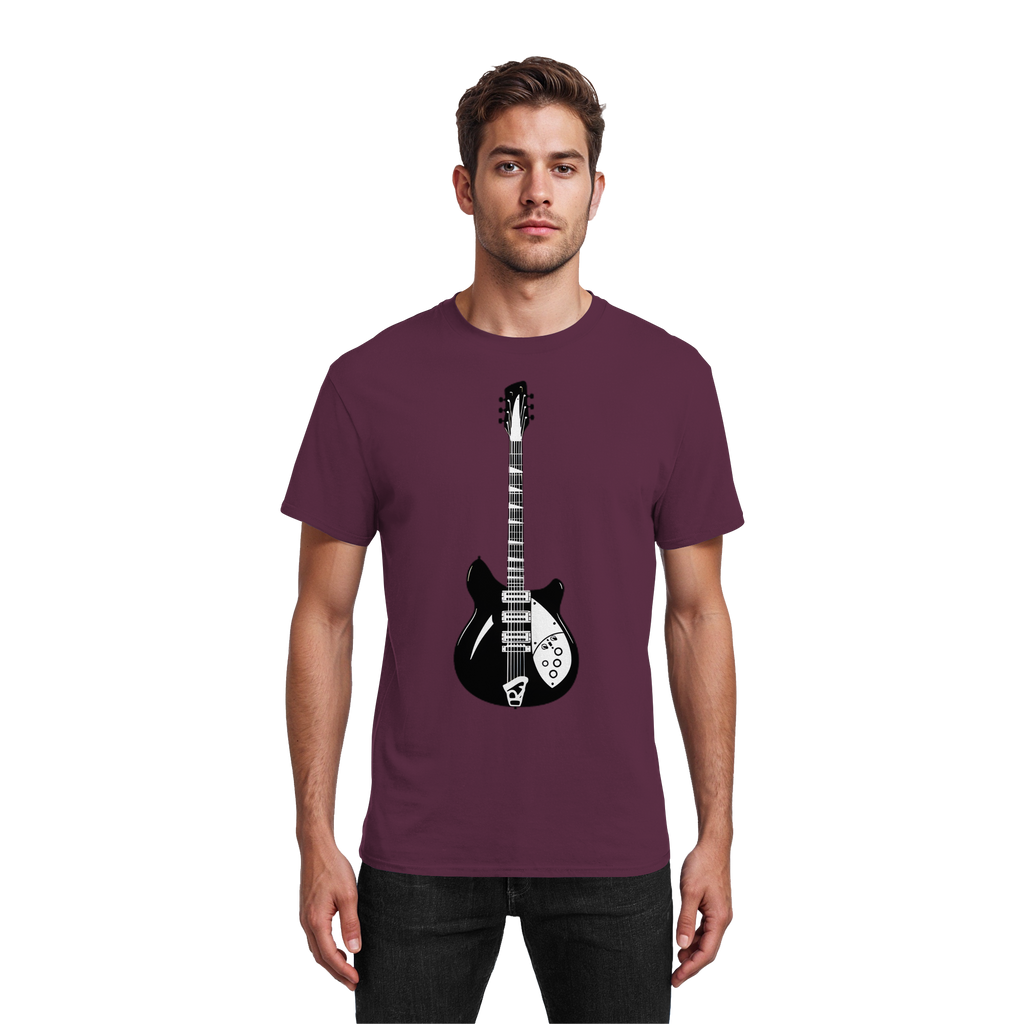 Rickenbacker T-Shirt 6 Farben S- 5XL - Schweres Baumwoll-T-Shirt