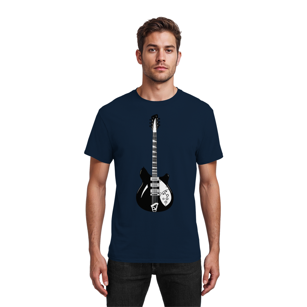 Rickenbacker T-Shirt 6 Farben S- 5XL - Schweres Baumwoll-T-Shirt