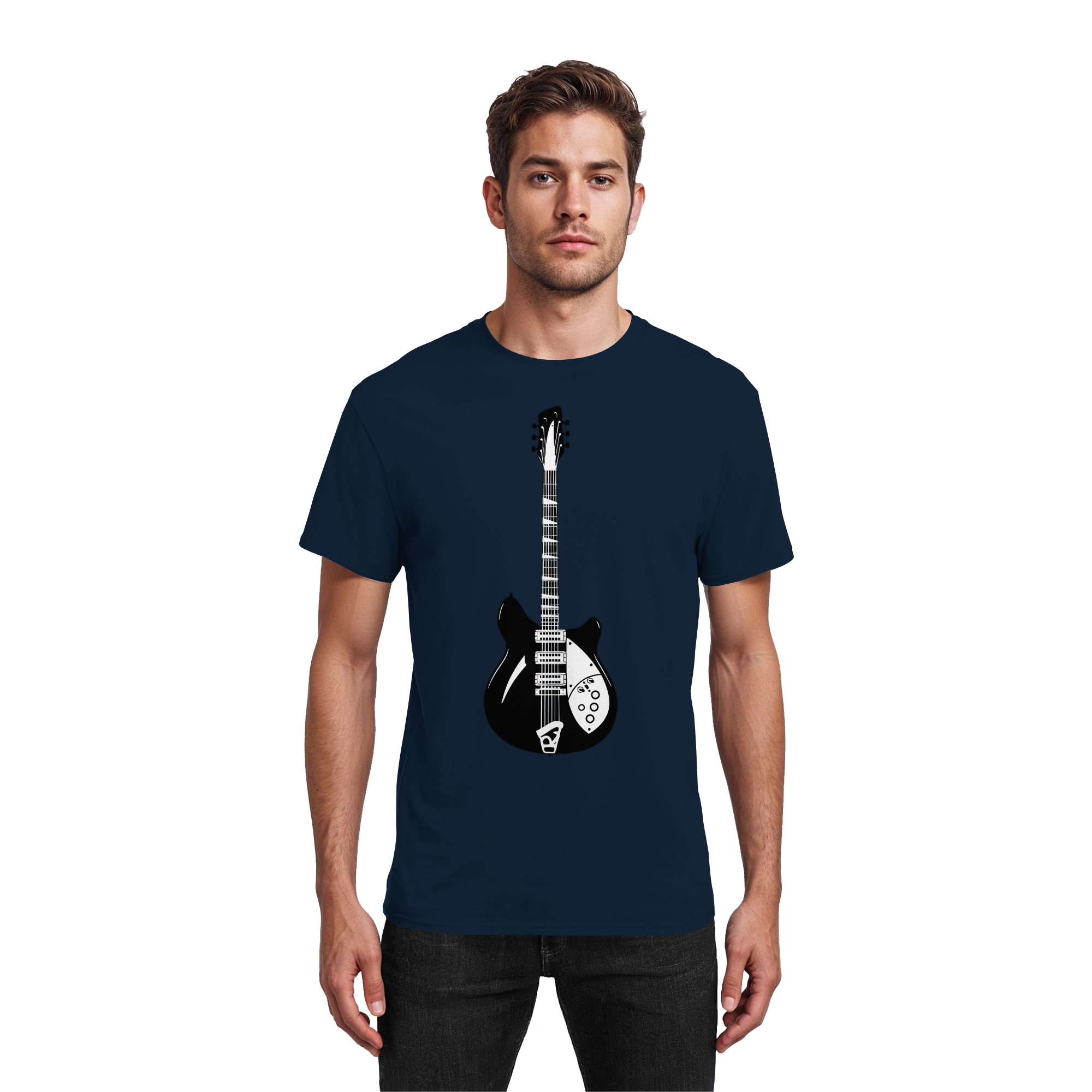 Rickenbacker T-Shirt 6 Farben S- 5XL - Schweres Baumwoll-T-Shirt
