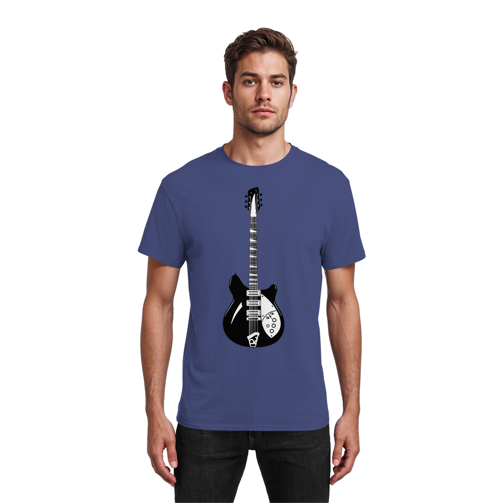 Rickenbacker T-Shirt 6 Farben S- 5XL - Schweres Baumwoll-T-Shirt