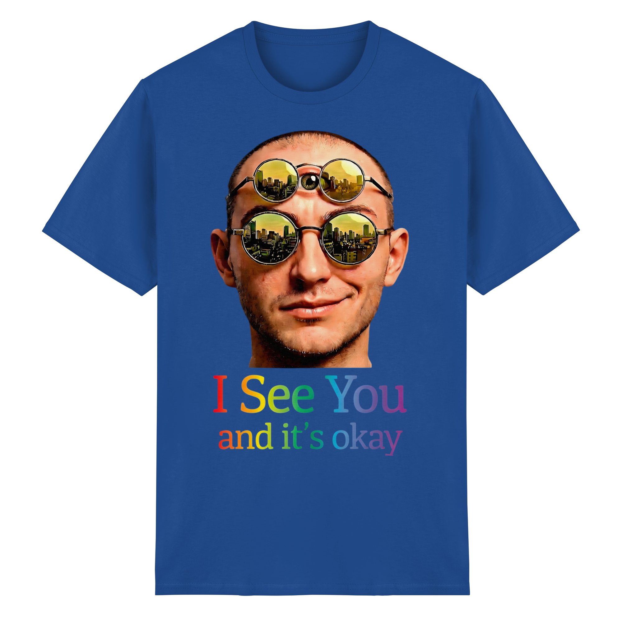 T-Shirt « I See You » Unisexe 13 Couleurs S-5XL - T-Shirt en Coton Épais